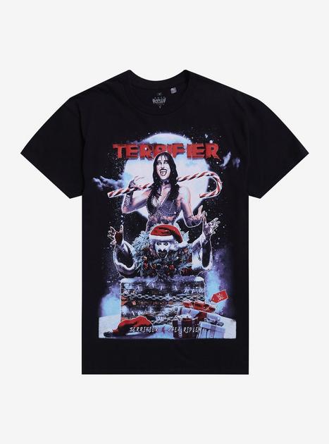 Rhea Ripley × TERRIFIER コラボ Tシャツ WWE Rhea Ripley X Terrifier Holiday T-Shirt | Hot Topic