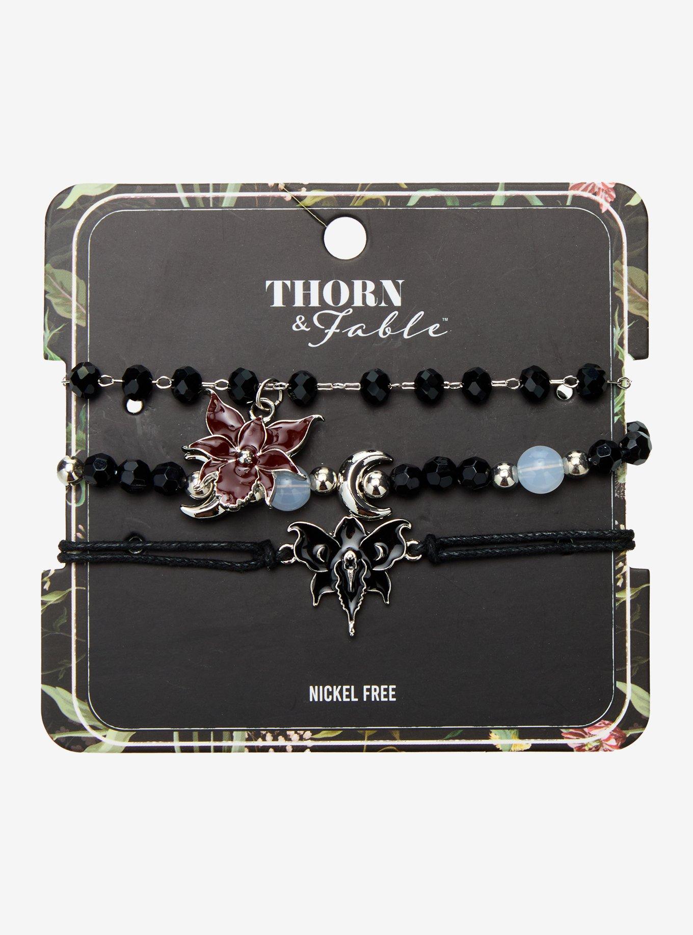 Thorn & Fable Orchid Lunar Bead Bracelet Set, , hi-res