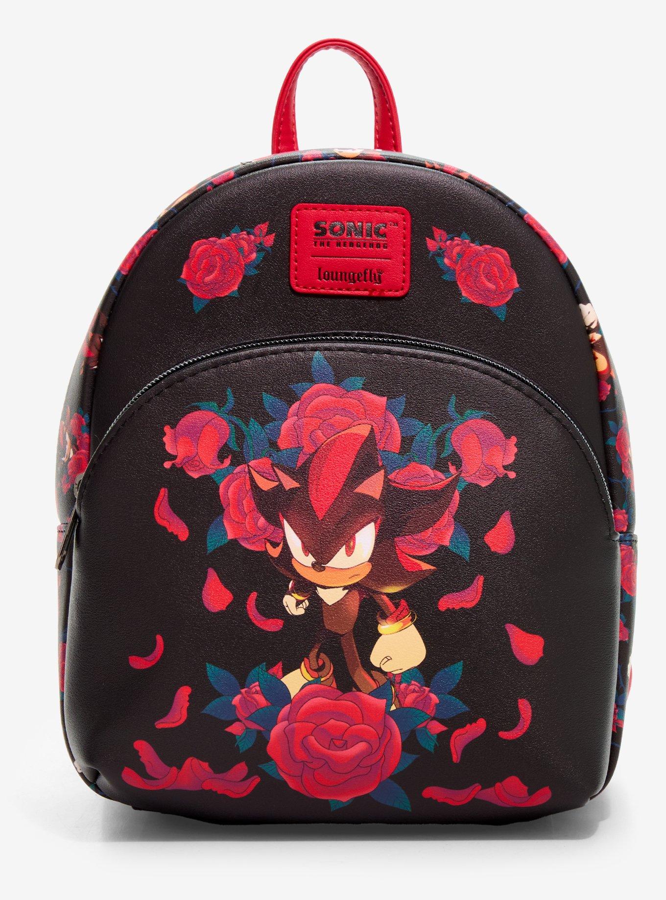 Loungefly Sonic The Hedgehog Shadow Roses Mini Backpack