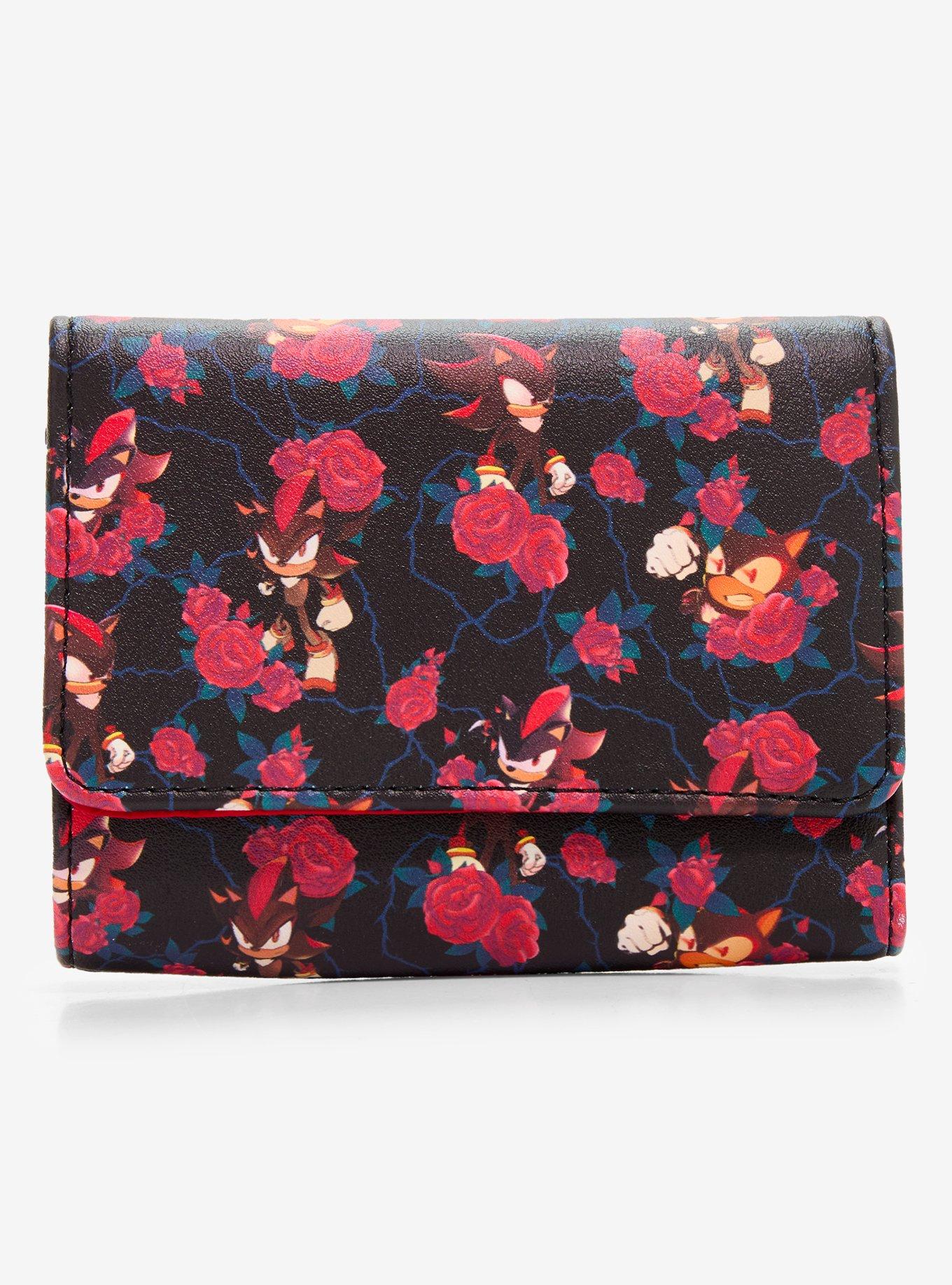 Loungefly Sonic The Hedgehog Shadow Roses Mini Flap Wallet, , hi-res