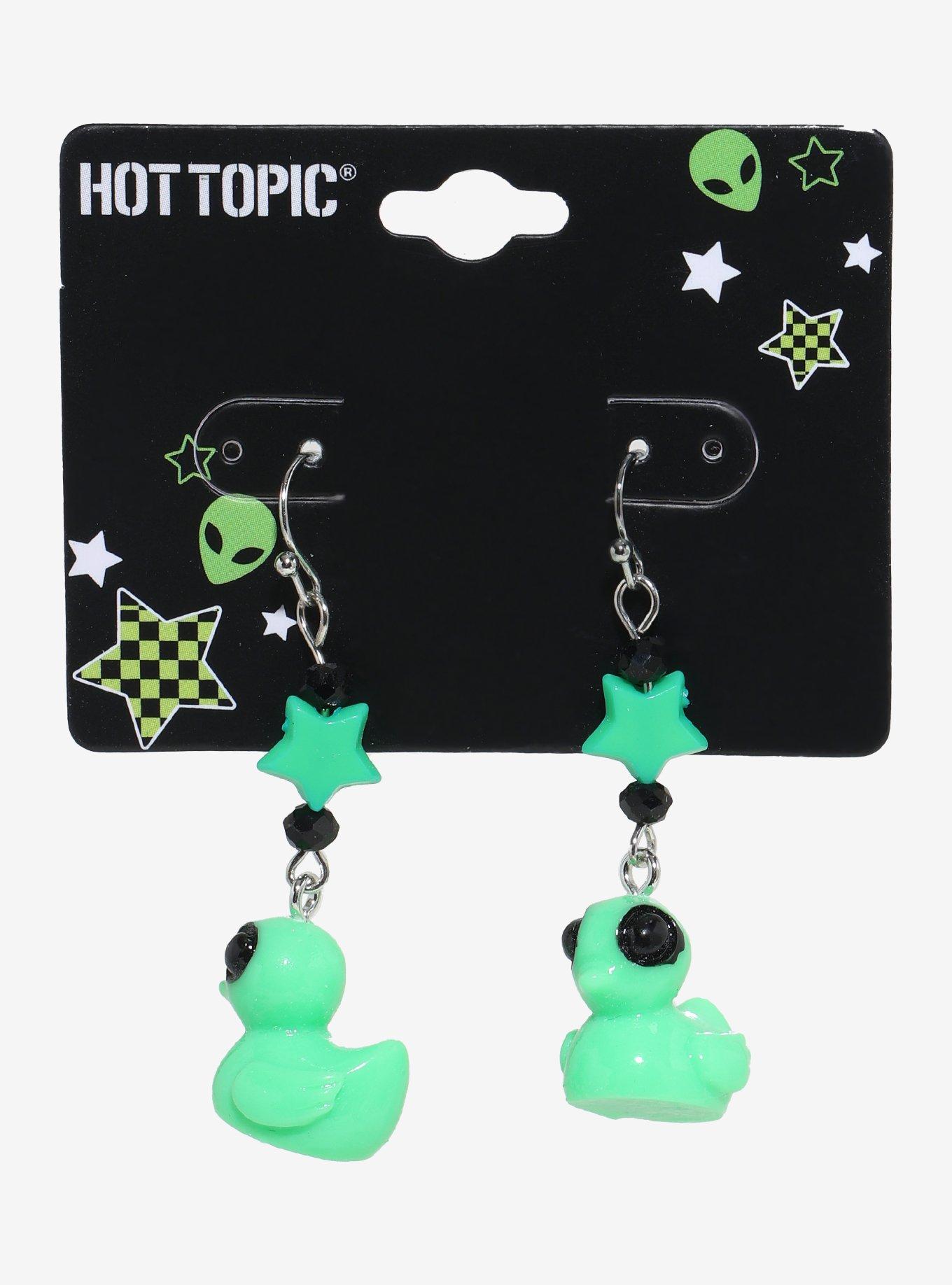 Alien Duck Drop Earrings, , hi-res