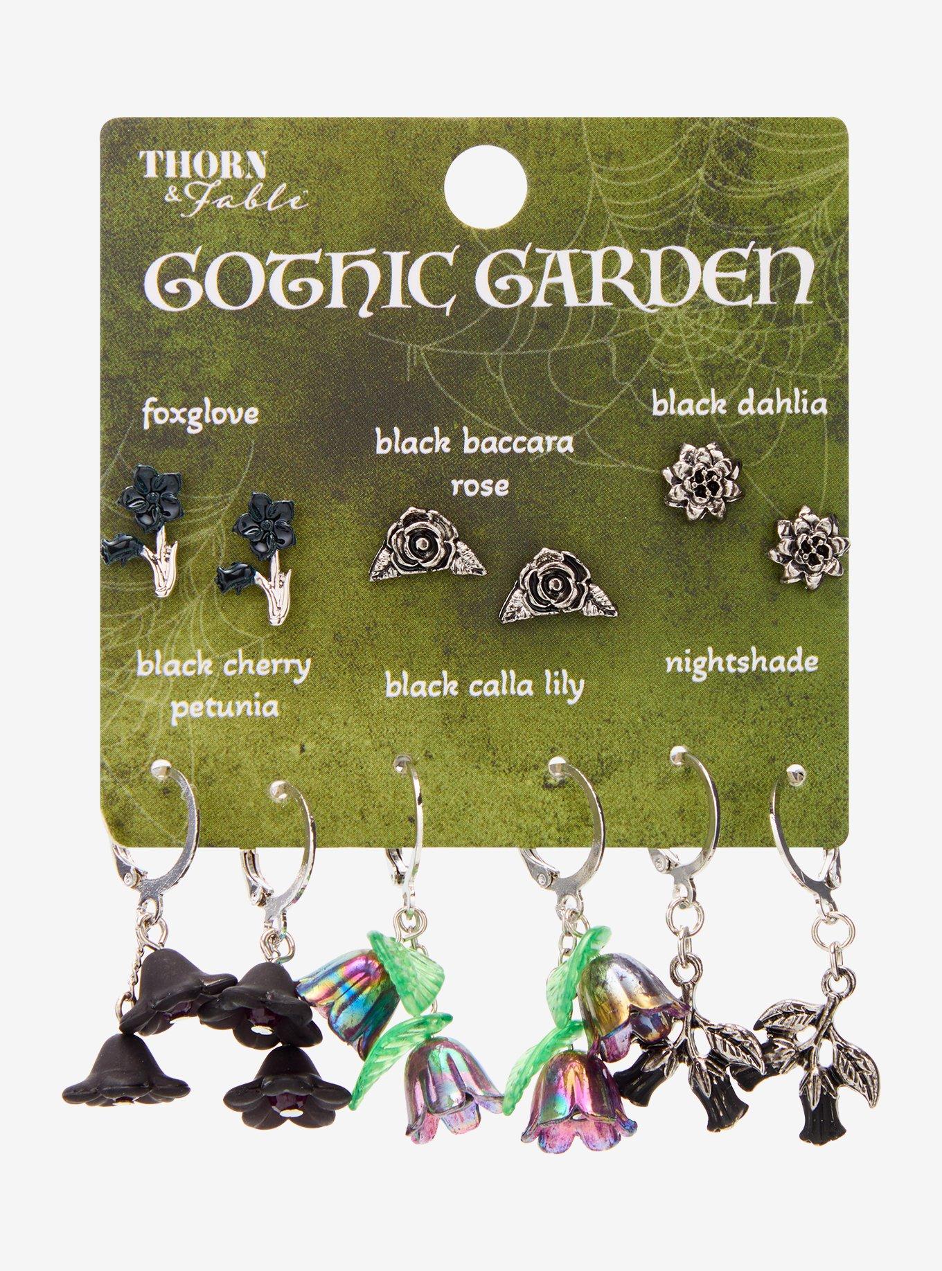 Thorn & Fable Gothic Garden Earring Set