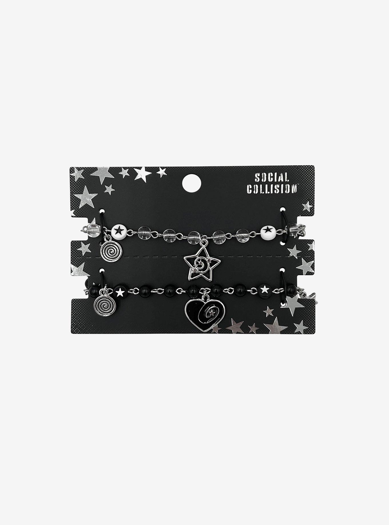Social Collision Spiral Heart & Star Best Friend Bracelet Set, , hi-res