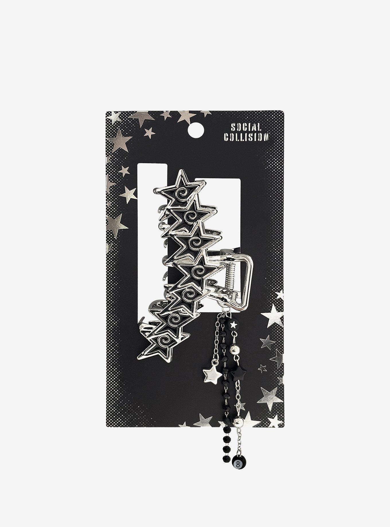Social Collision Spiral Star Claw Hair Clip, , hi-res