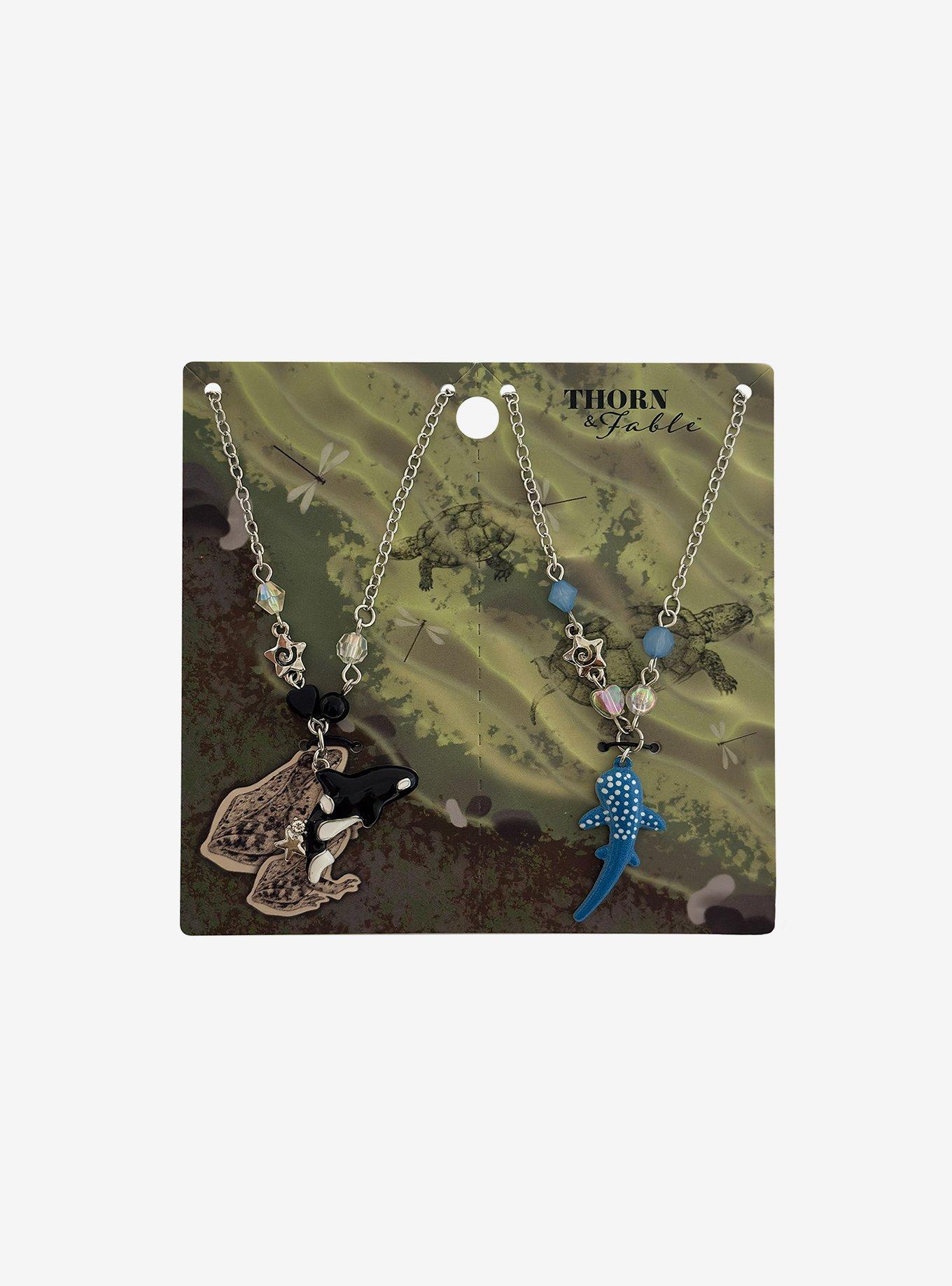 Thorn & Fable Whale Best Friend Necklace Set, , hi-res