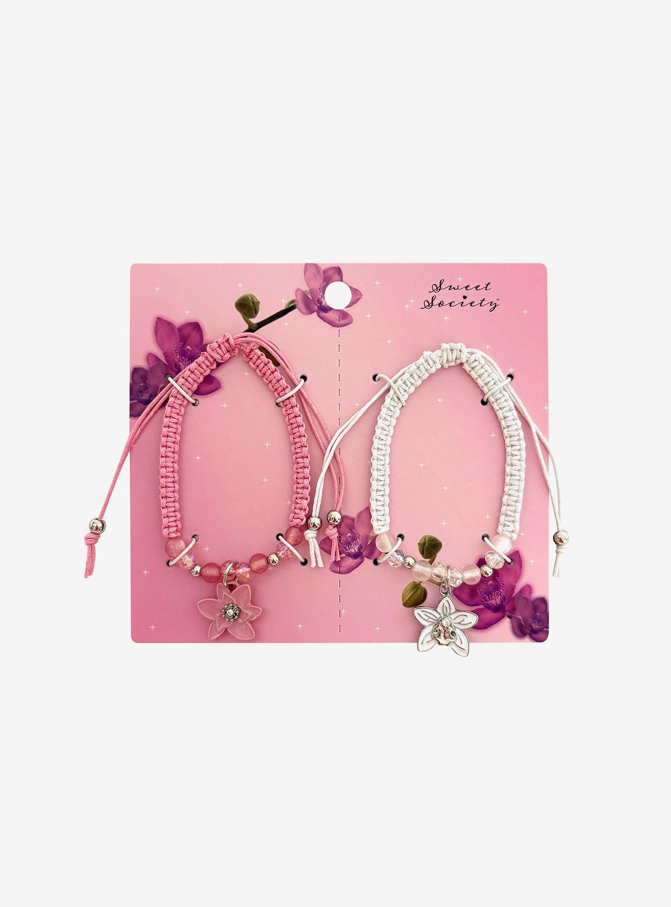 Sweet Society Orchid Best Friend Cord Bracelet Set, , hi-res