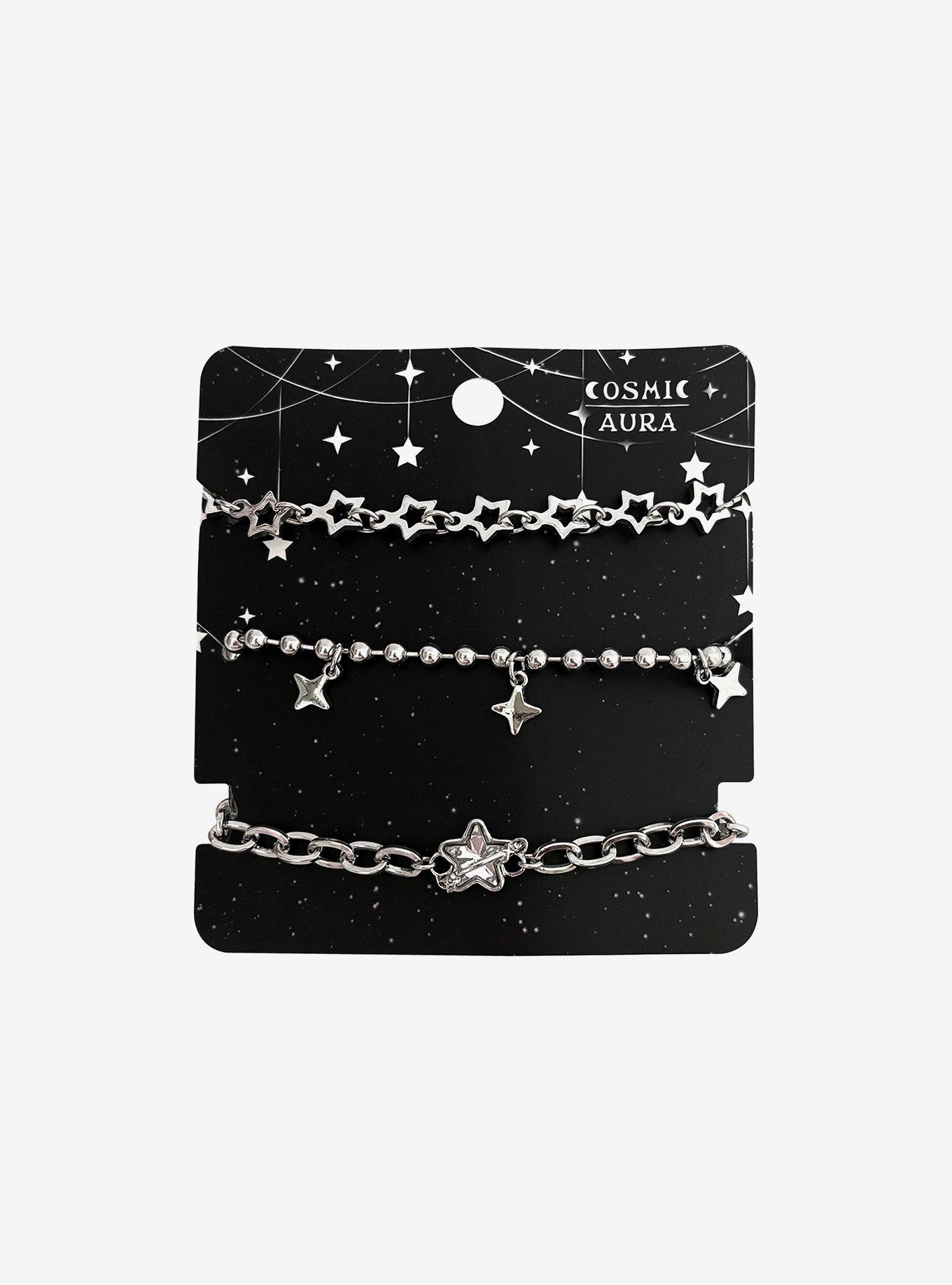 Cosmic Aura Star Chain Bracelet Set, , hi-res
