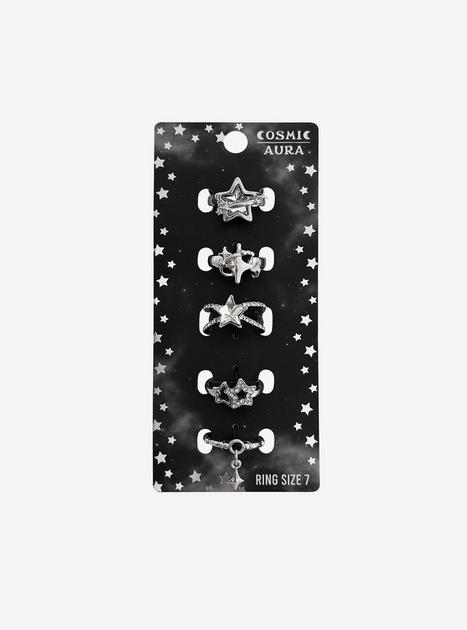 Cosmic Aura Star Rhinestone Ring Set | Hot Topic