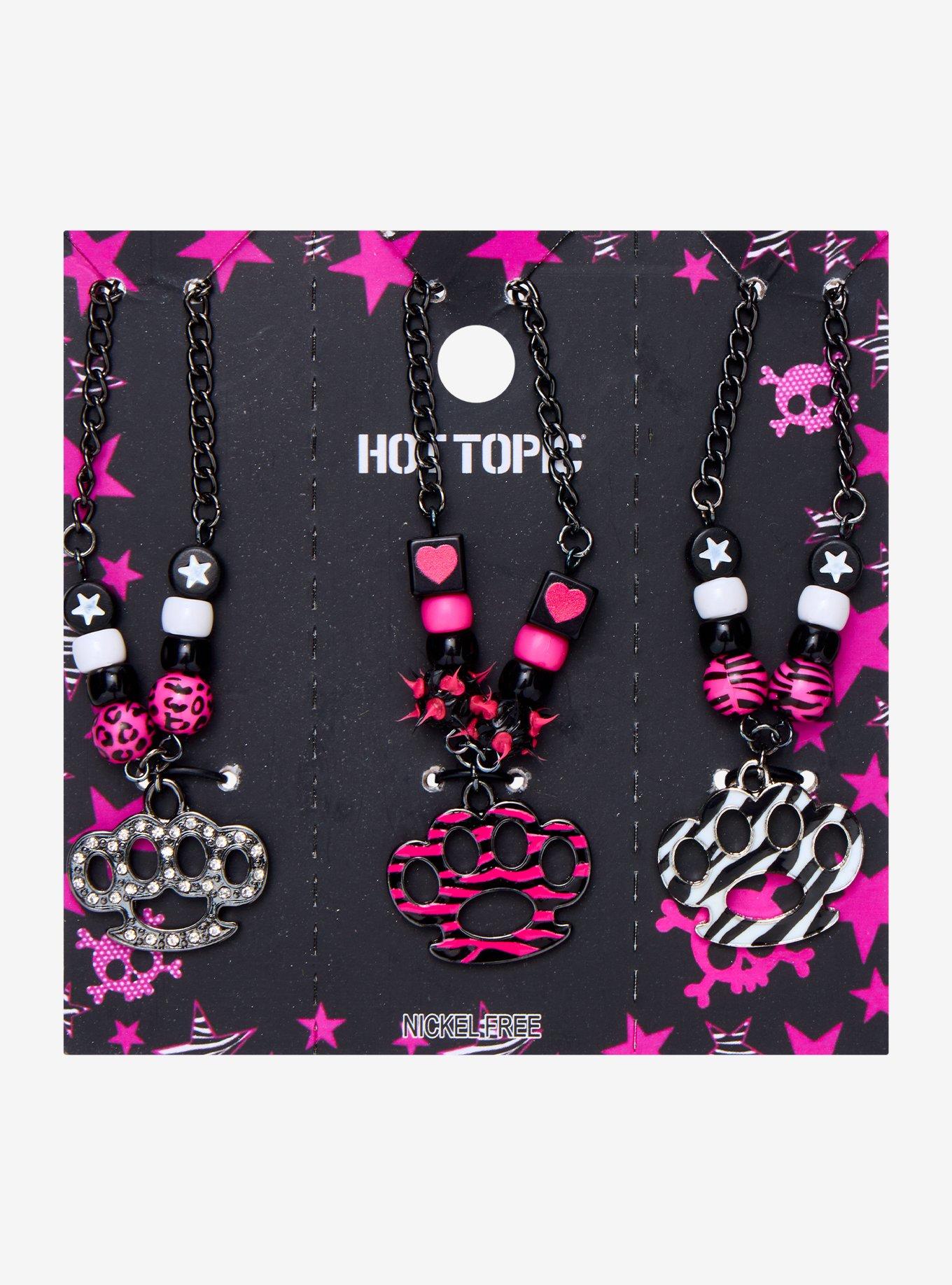 Brass Knuckles Trio Necklace Set, , hi-res