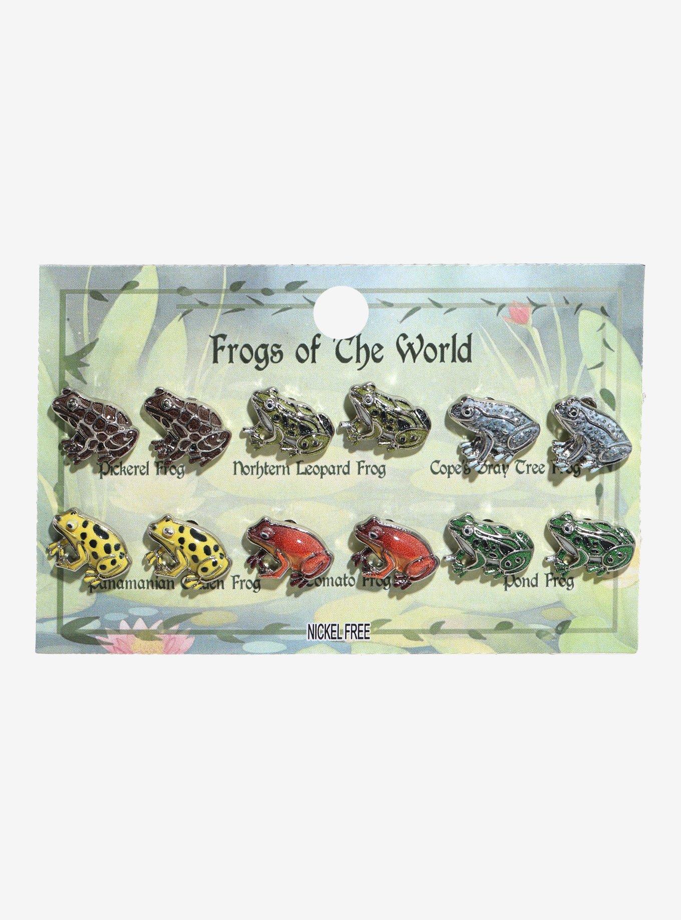 Frogs Of The World Stud Earring Set, , hi-res