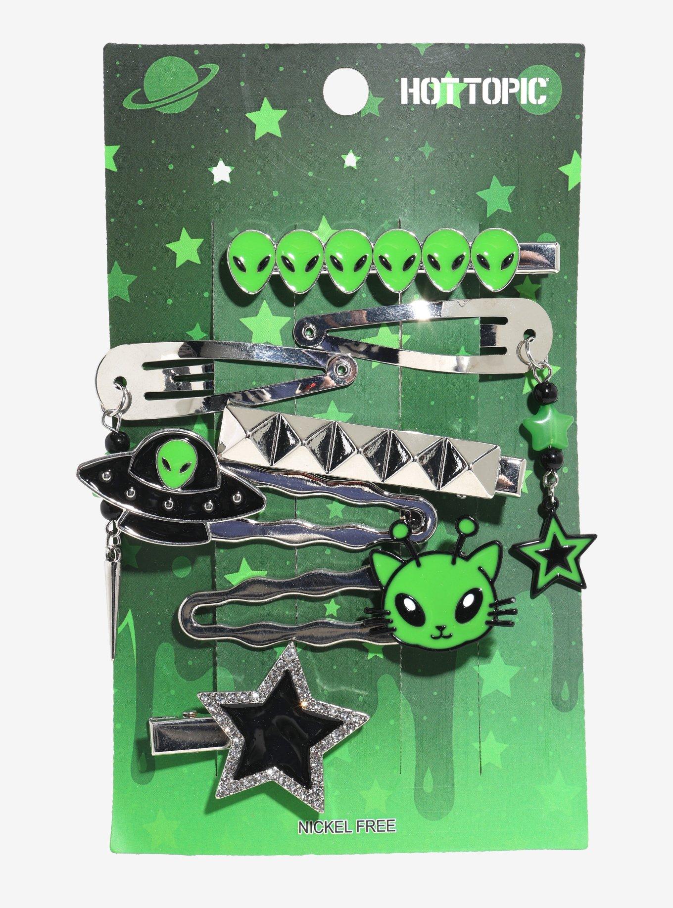 Alien Cat UFO Hair Clip Set, , hi-res