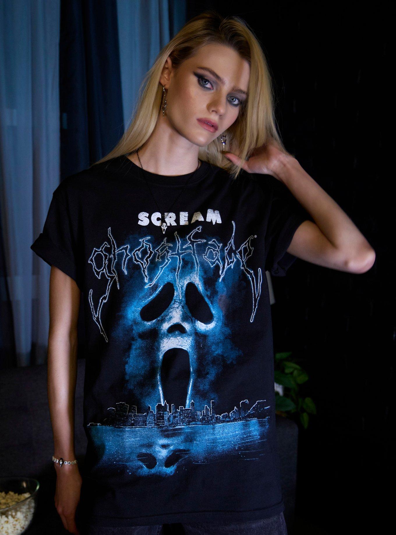 Scream Ghost Face Skyline T-Shirt | Hot Topic