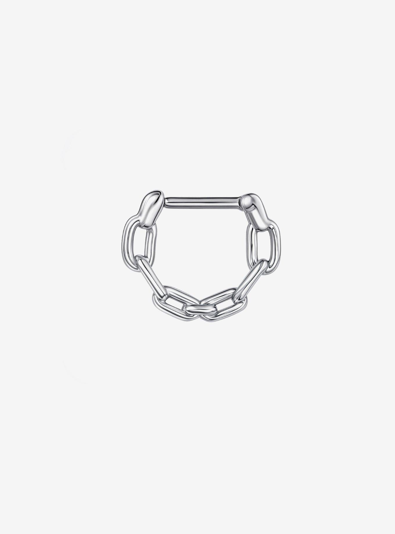 Steel Silver Chain Hinged Clicker, , hi-res