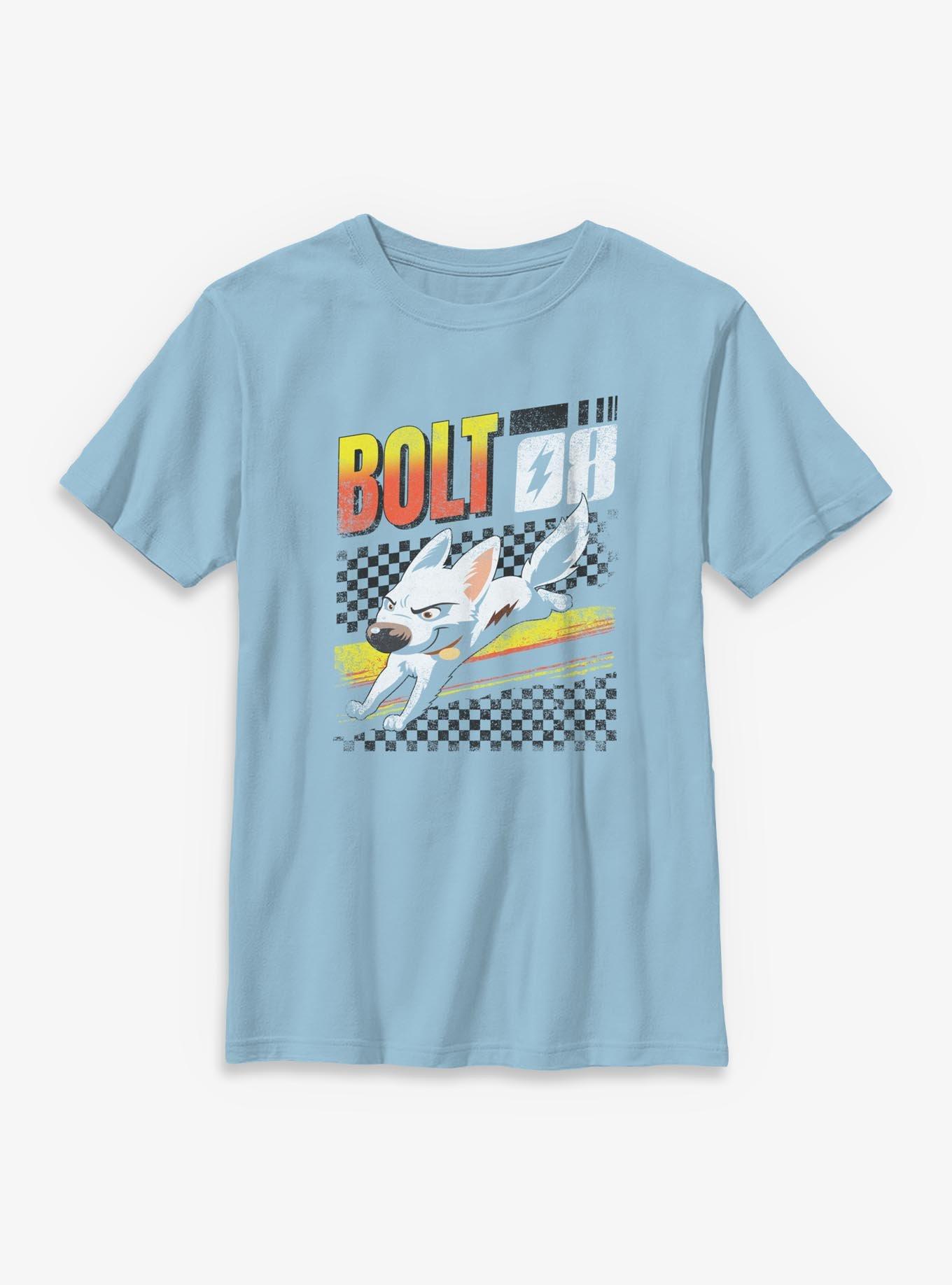 Disney Bolt Fast Racing Checkers Youth Boys T-Shirt, , hi-res