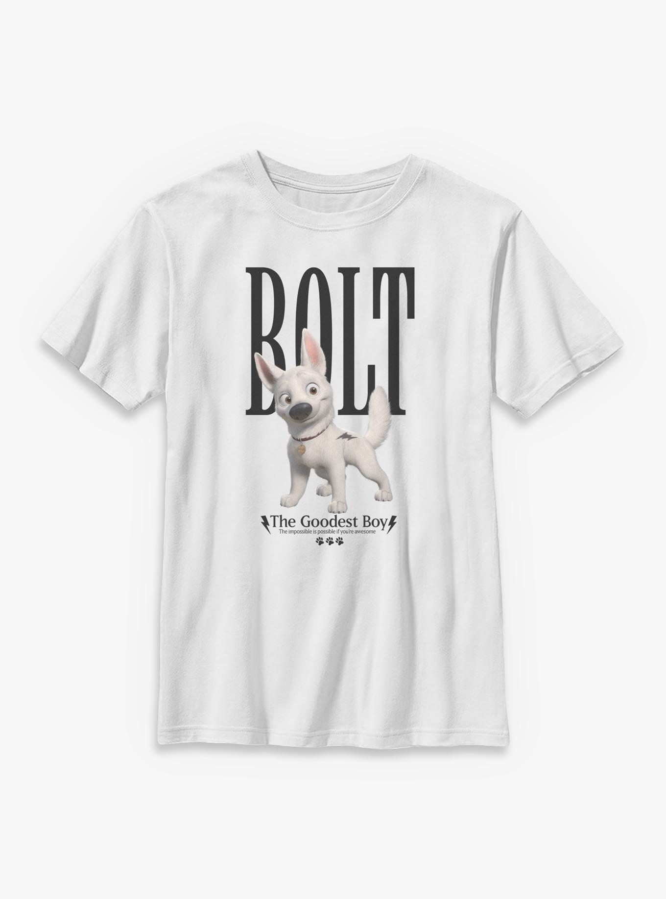 Disney Bolt The Goodest Boy Black Text Youth Boys T-Shirt, , hi-res