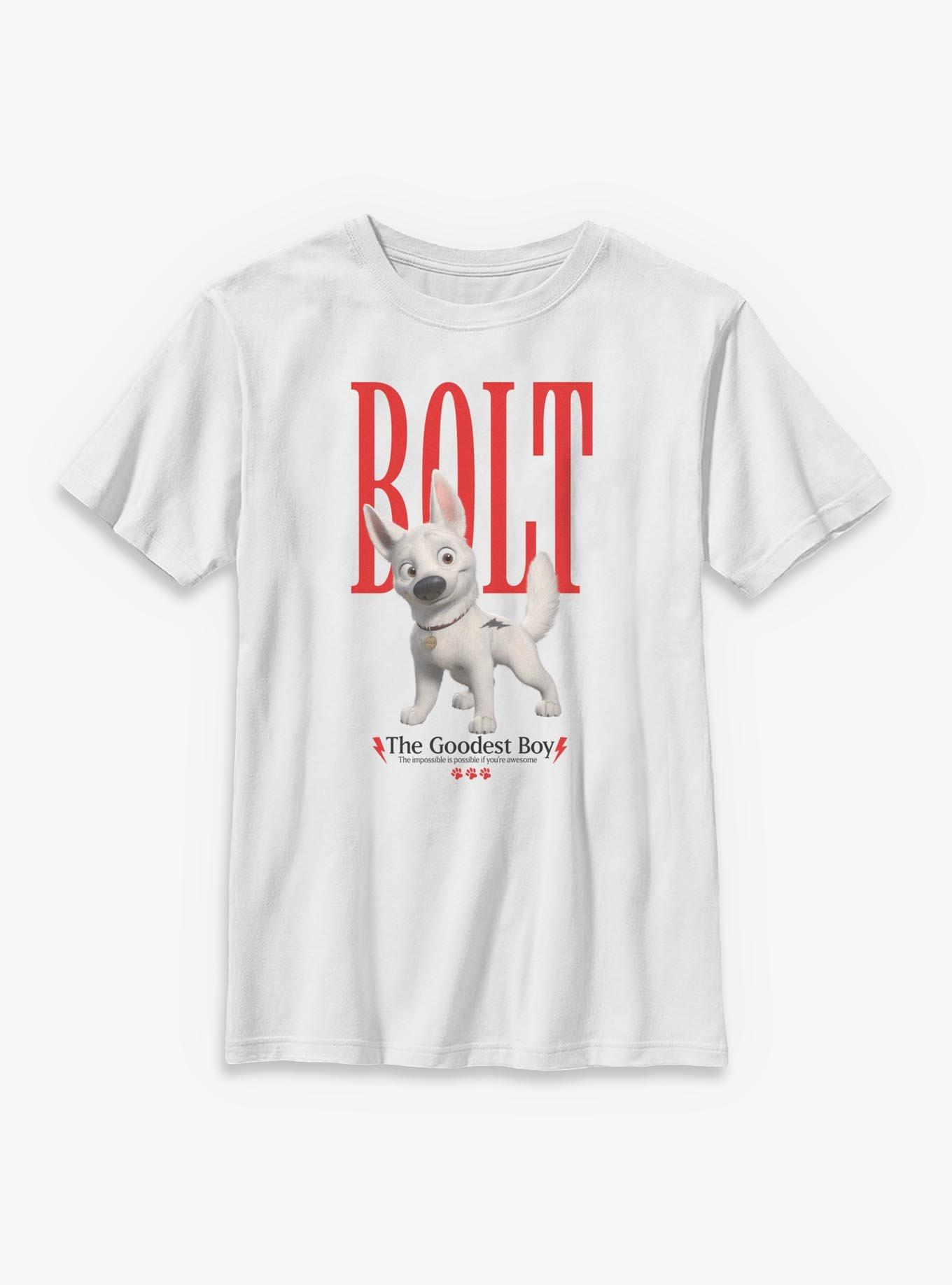Disney Bolt The Goodest Boy Red Text Youth Boy Red Texts T-Shirt, , hi-res