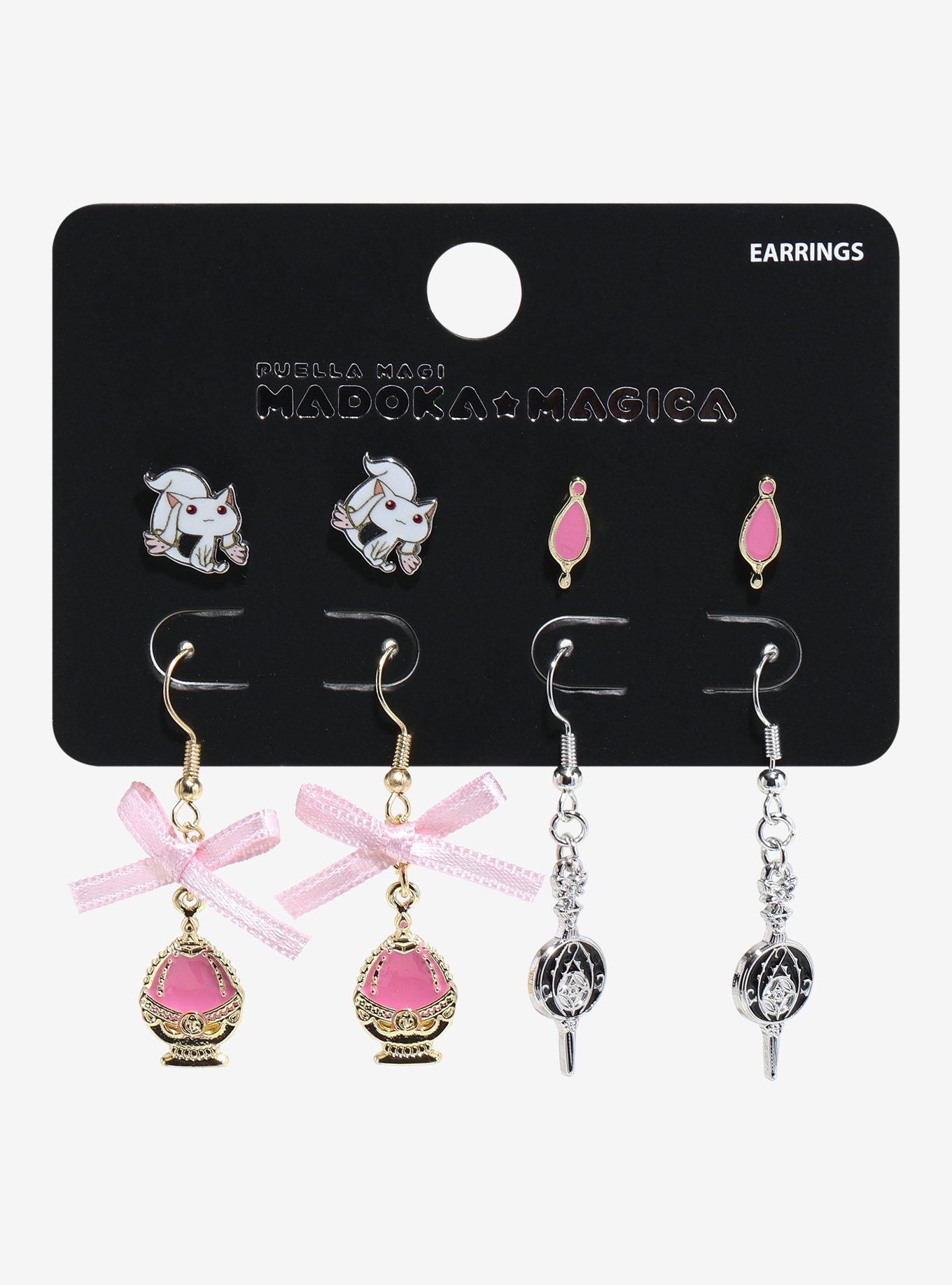 Puella Magi Madoka Magica Icon Kyubey Earring Set, , hi-res