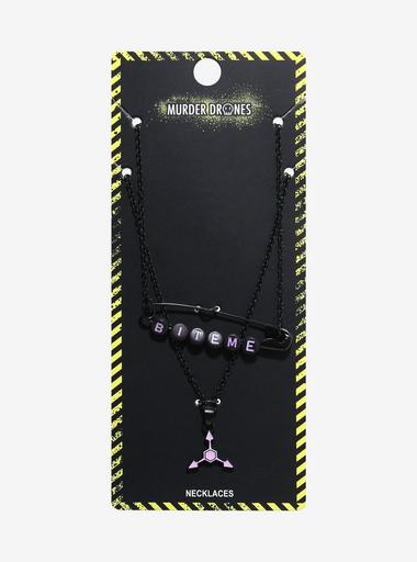 Murder Drones Uzi Bite Me Necklace Set | Hot Topic