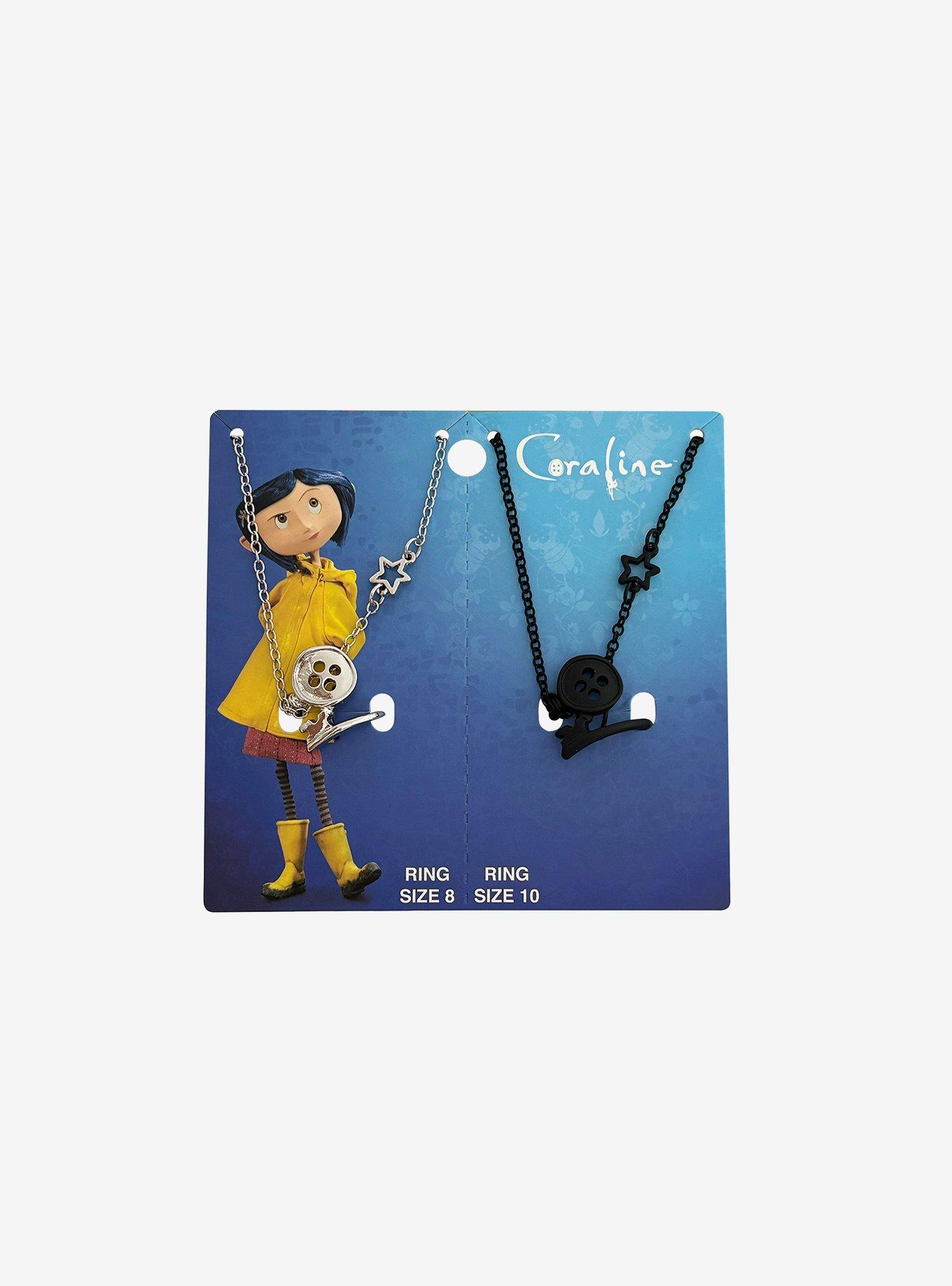Coraline Button Ring Best Friend Necklace Set, , hi-res