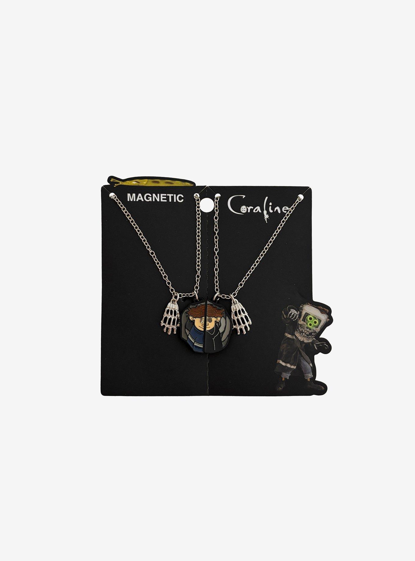 Coraline Wybie Magnetic Best Friend Necklace Set, , hi-res