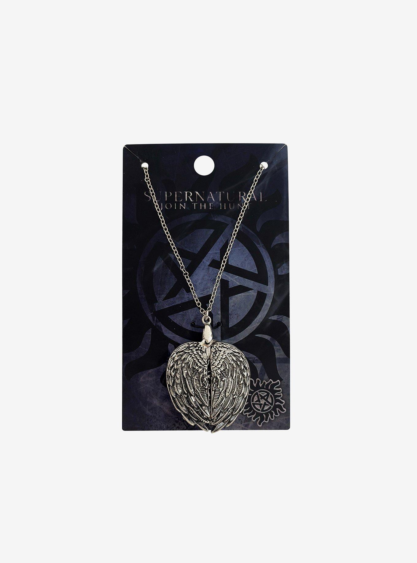 Supernatural Wings Anti-Possession Symbol Necklace, , hi-res