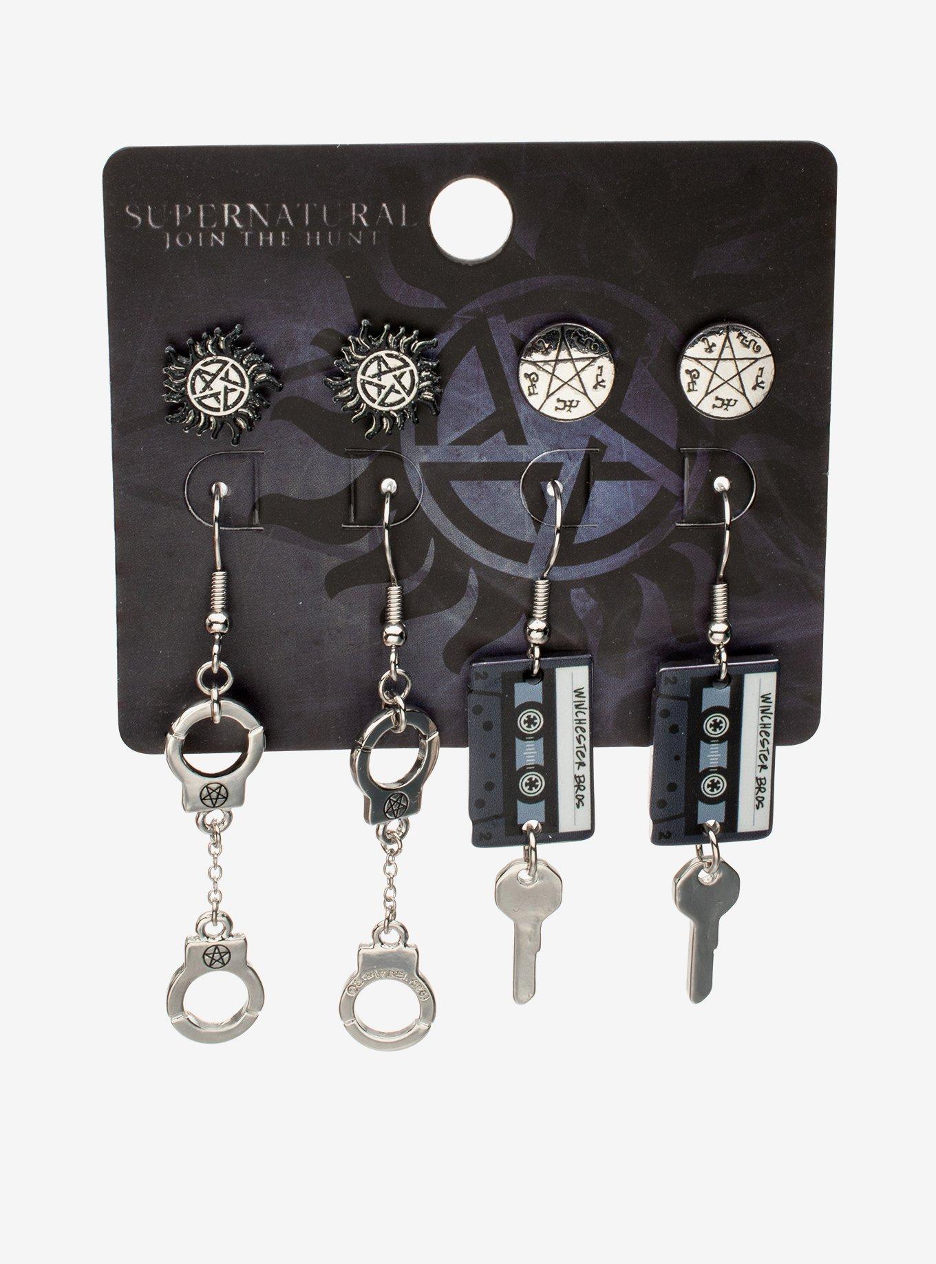 Supernatural Icons Earring Set, , hi-res