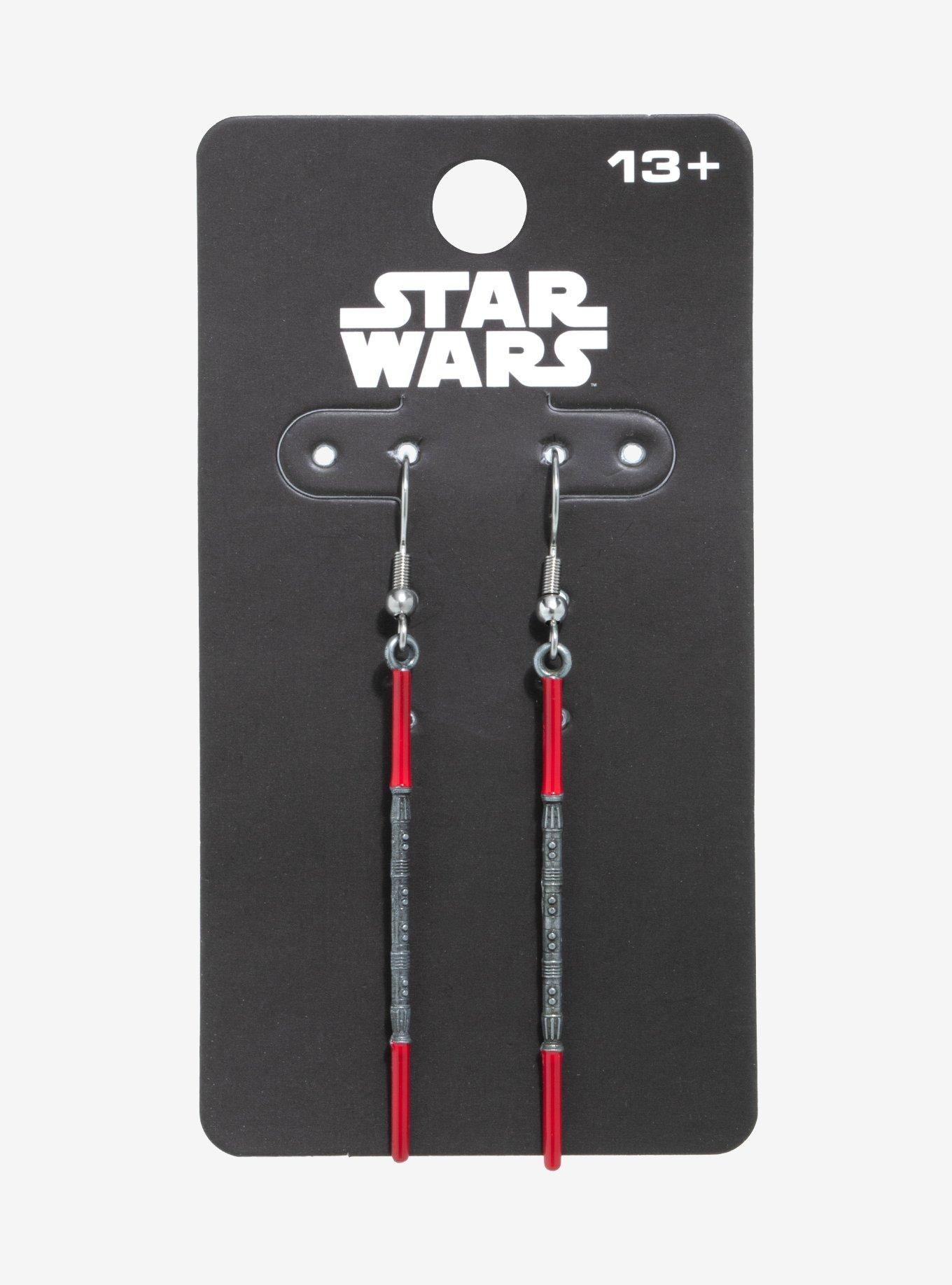 Star Wars Darth Maul Lightsaber Drop Earrings