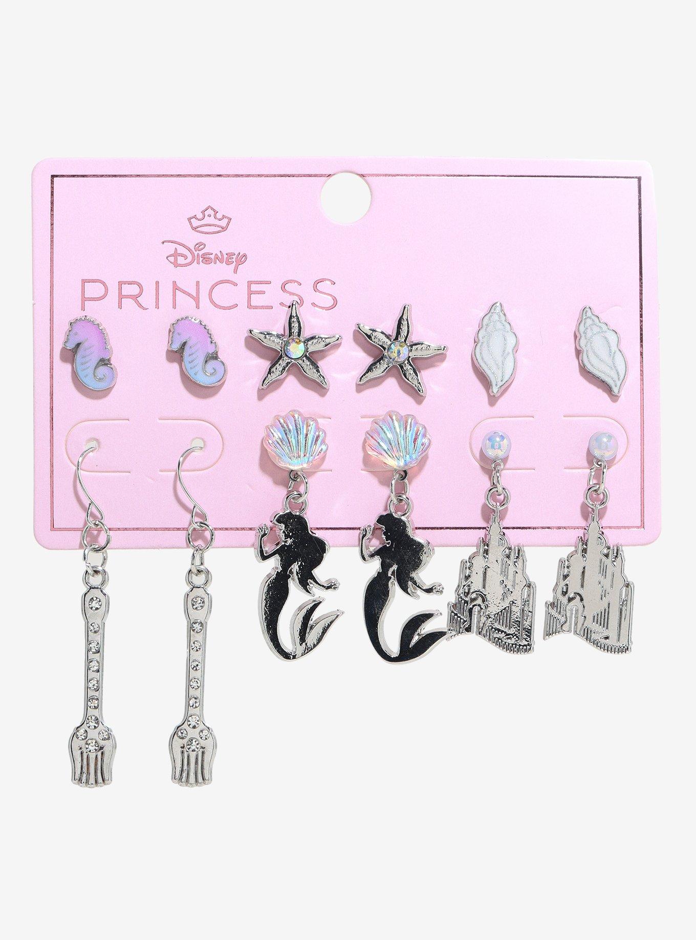 Disney The Little Mermaid Icons Earring Set, , hi-res