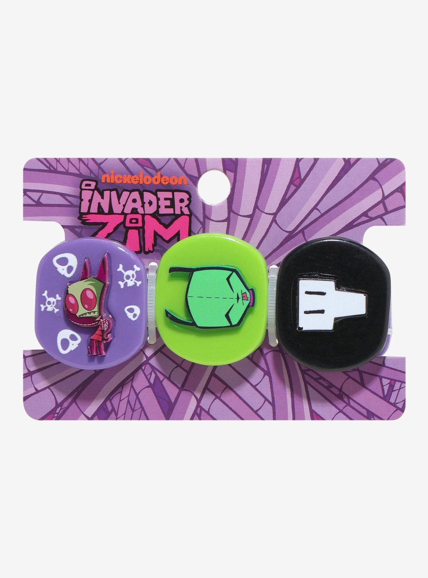 Invader Zim Icons Chunky Bead Bracelet, , hi-res