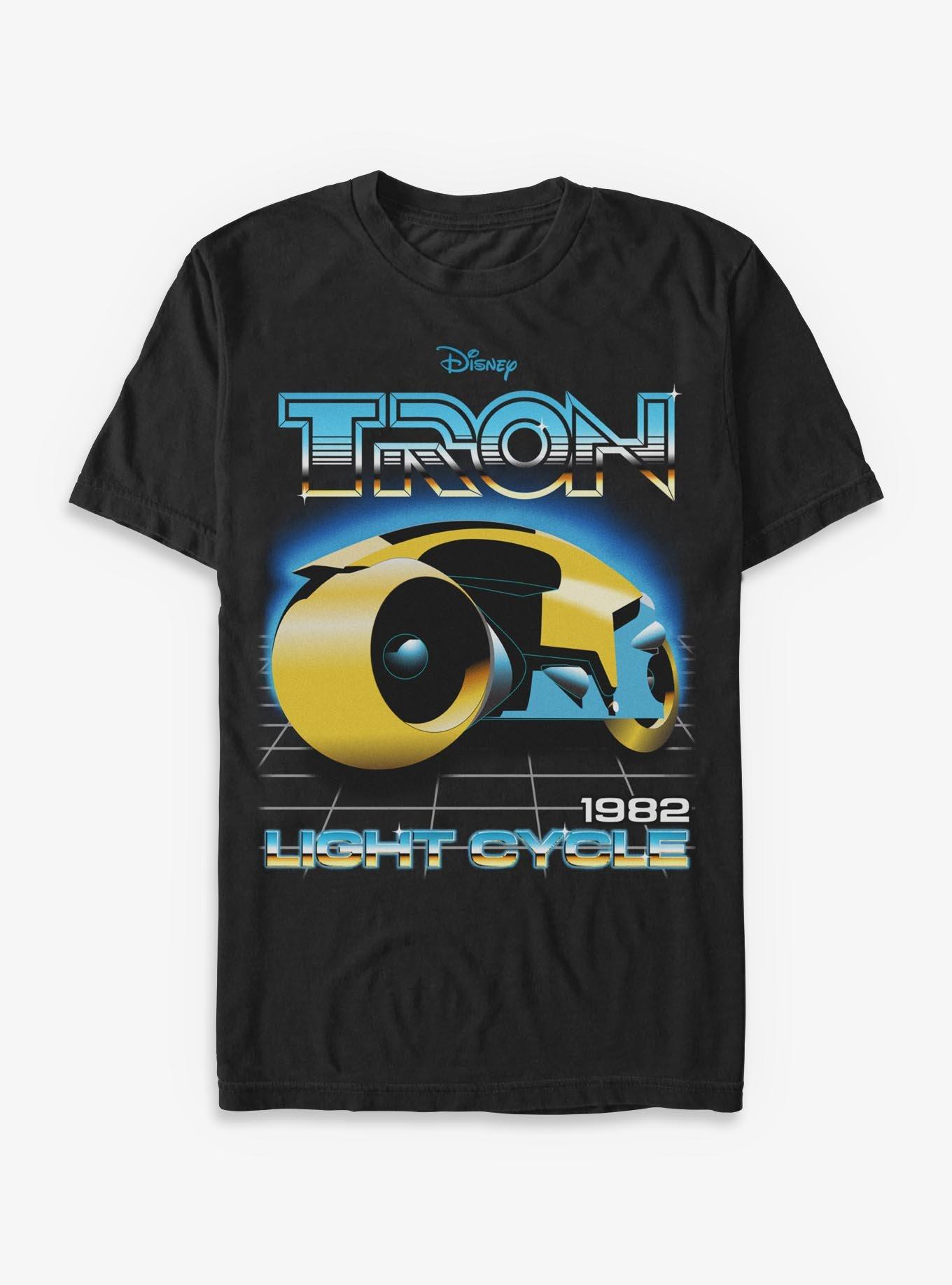 Tron 1982 Light Cycle  T-Shirt, BLACK, hi-res