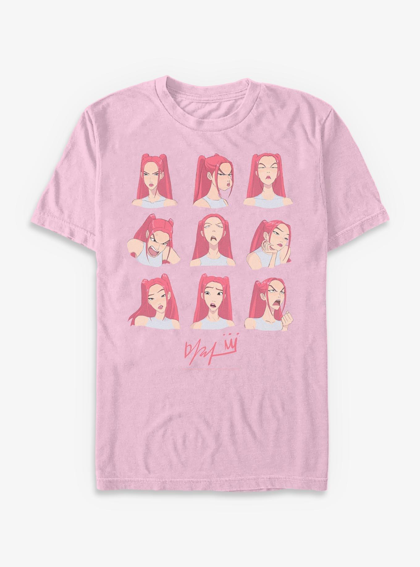 COMFORTCOLORS KPop Demon Hunters HUNTR/X Mira Expression Garment Dye T-Shirt