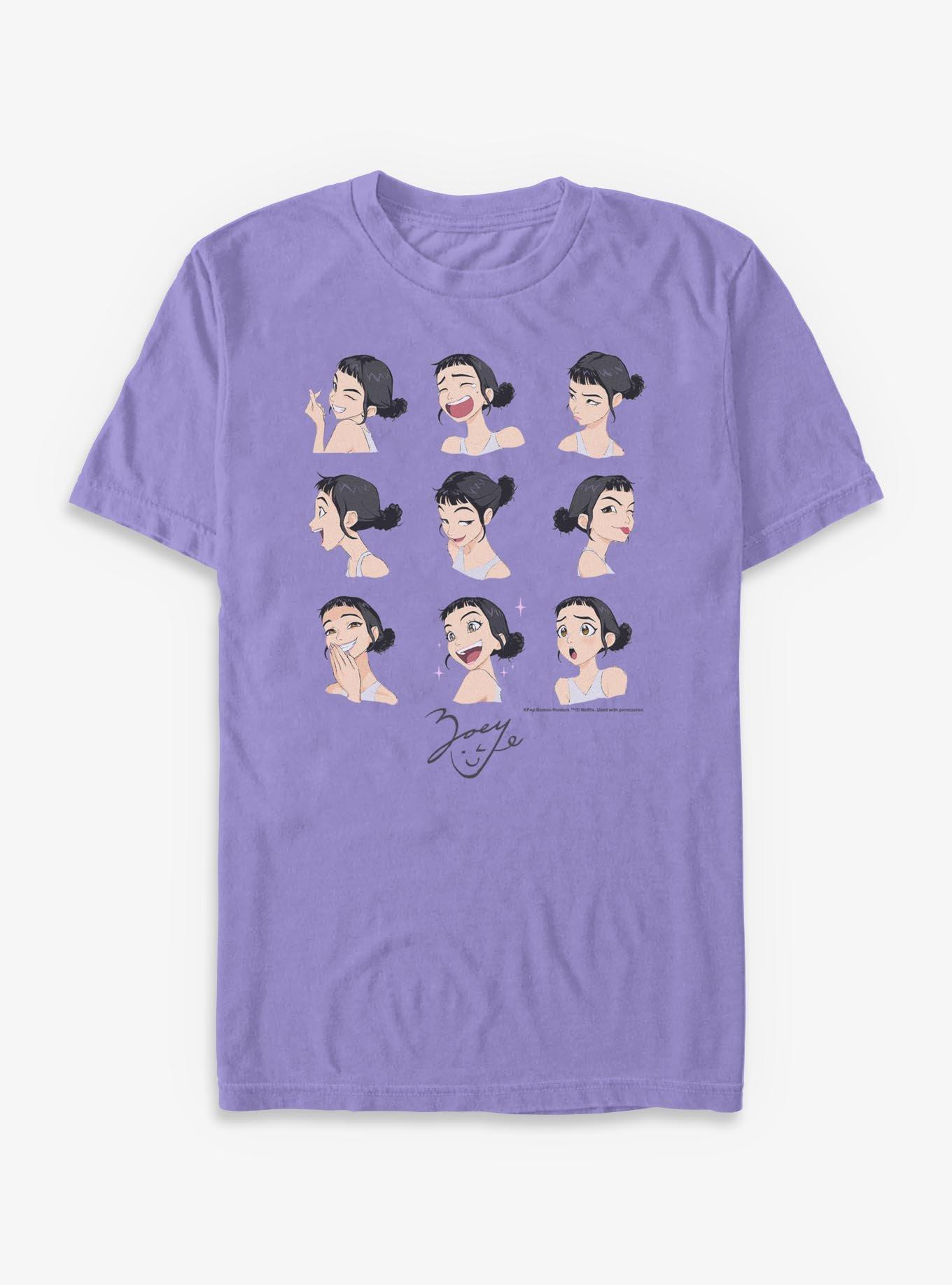 COMFORTCOLORS KPop Demon Hunters HUNTR/X Zoey Expressions Garment Dye T-Shirt