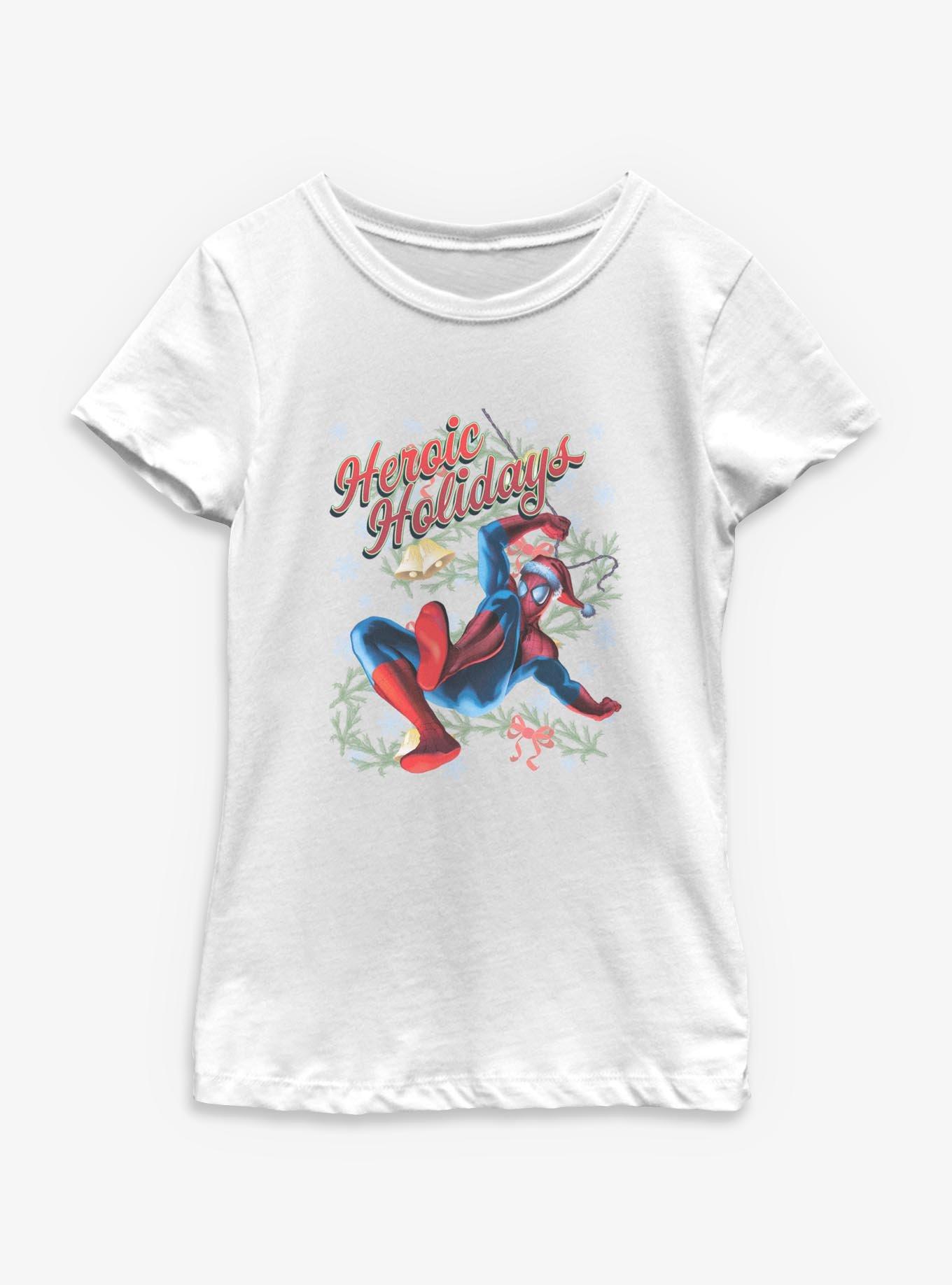 Marvel Spider-Man Holiday Spiderman Youth Girls T-Shirt, , hi-res