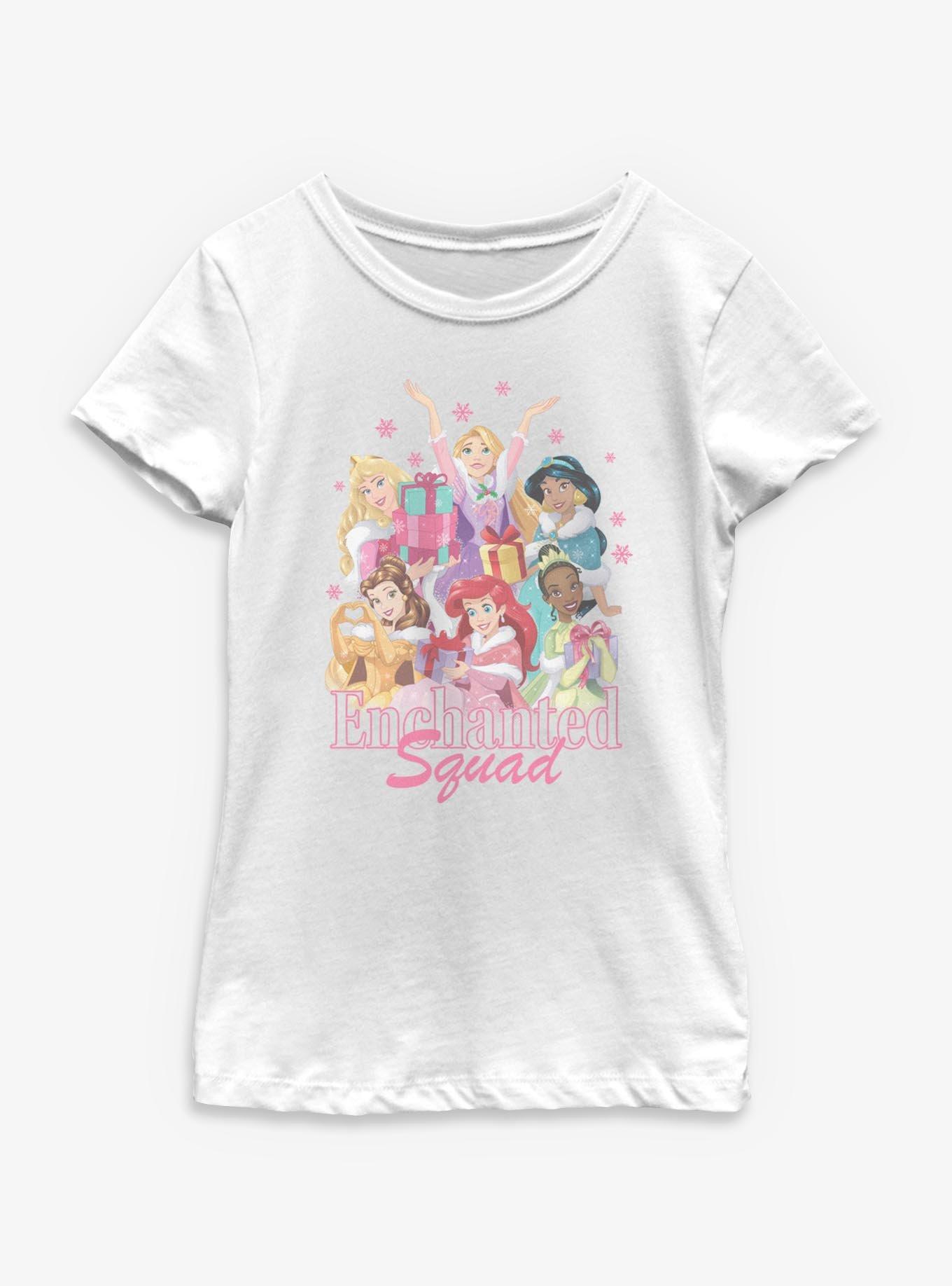 Disney Princesses Holiday Squad Youth Girls T-Shirt, , hi-res
