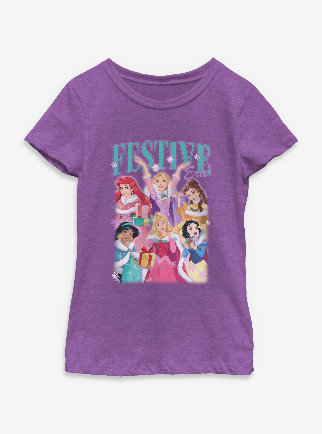 Disney Princesses Festive Era Youth Girls T-Shirt, , hi-res