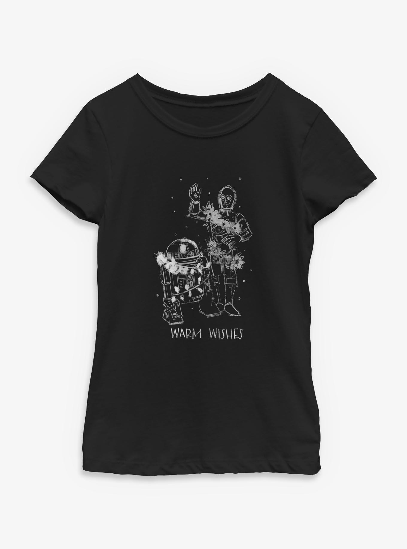 Star Wars Warm Wishes Youth Girls T-Shirt, , hi-res