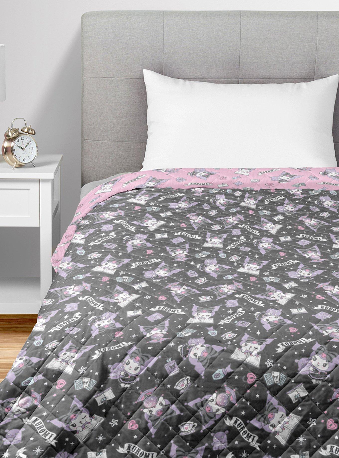 Kuromi Fortune Teller Quilted Throw Blanket, , hi-res