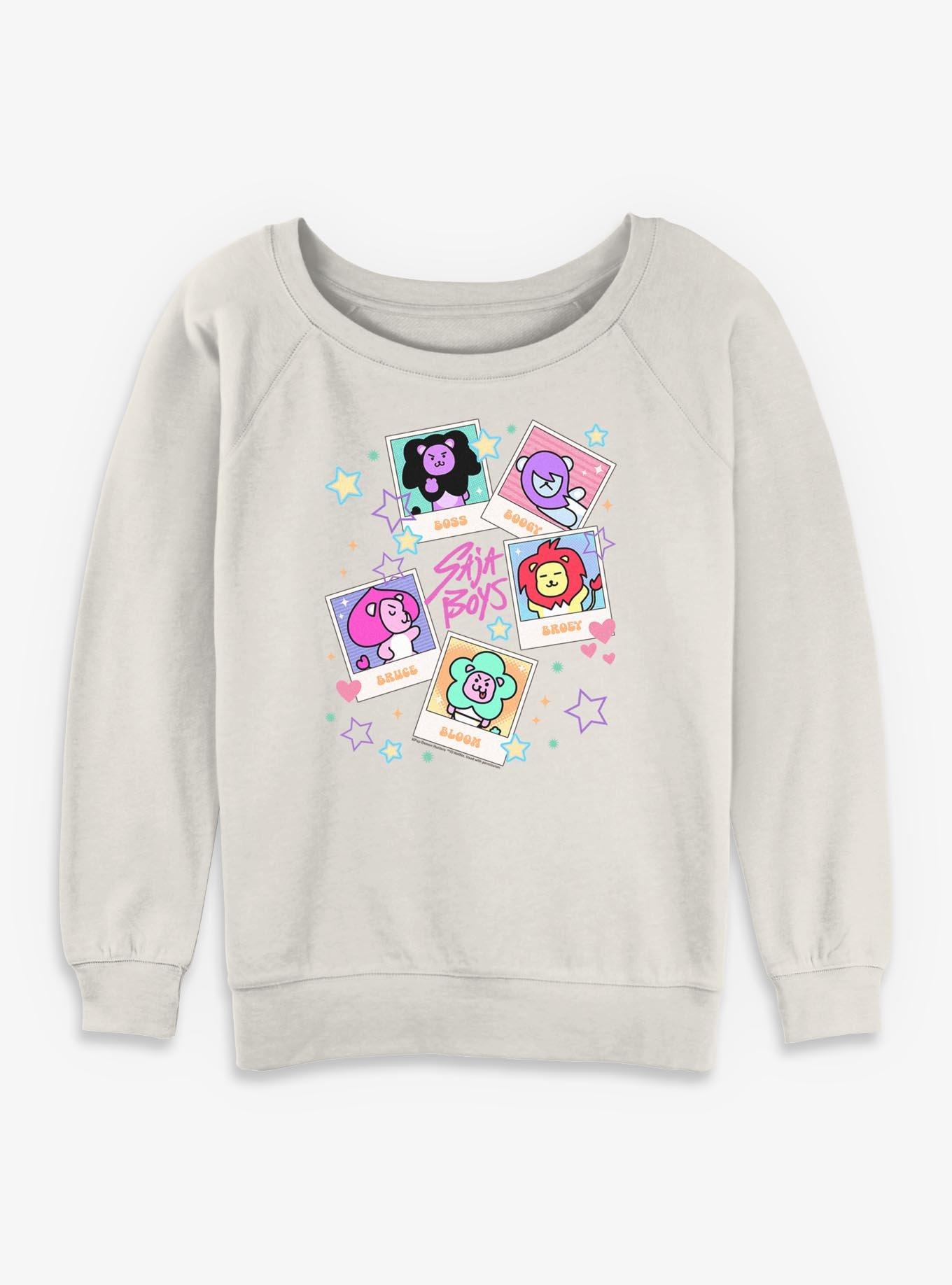 Kpop Demon Hunters Saja Friends Polaroids Womens Slouchy Sweatshirt, , hi-res