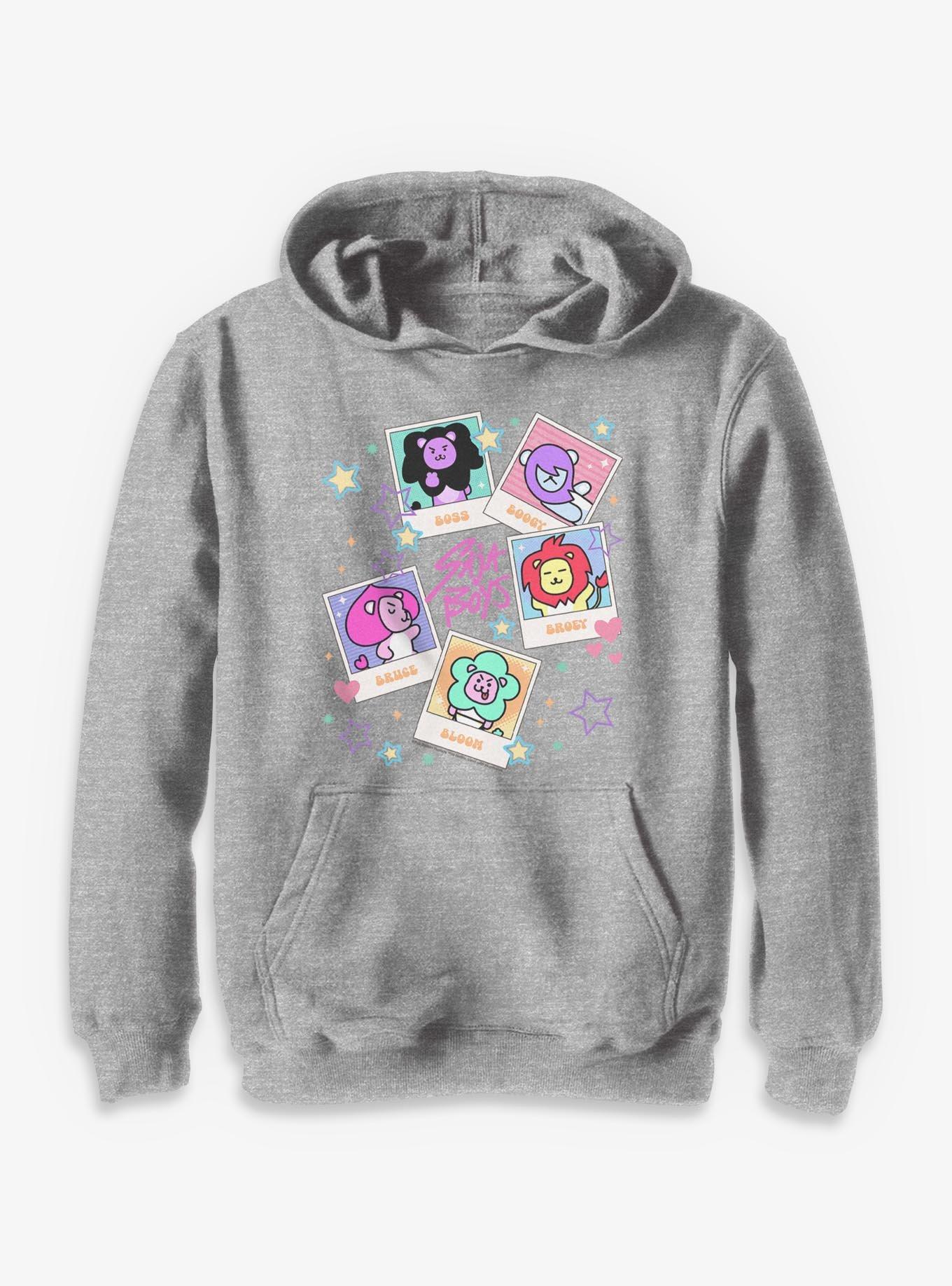Kpop Demon Hunters Saja Friends Polaroids Youth Hoodie, , hi-res