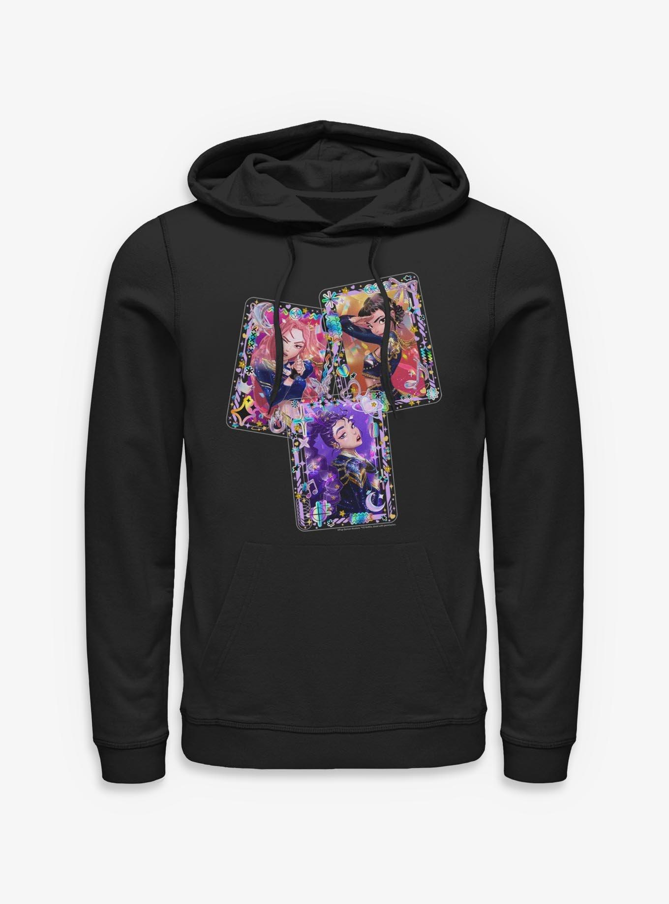 Kpop Demon Hunters Huntrix Toploader Deco Photocards Hoodie, , hi-res