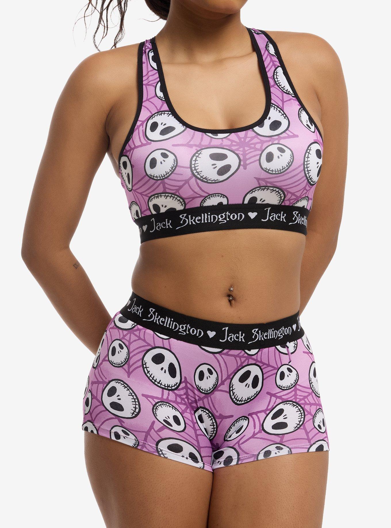The Nightmare Before Christmas Jack Webs Bra & Boyshort Panty Set
