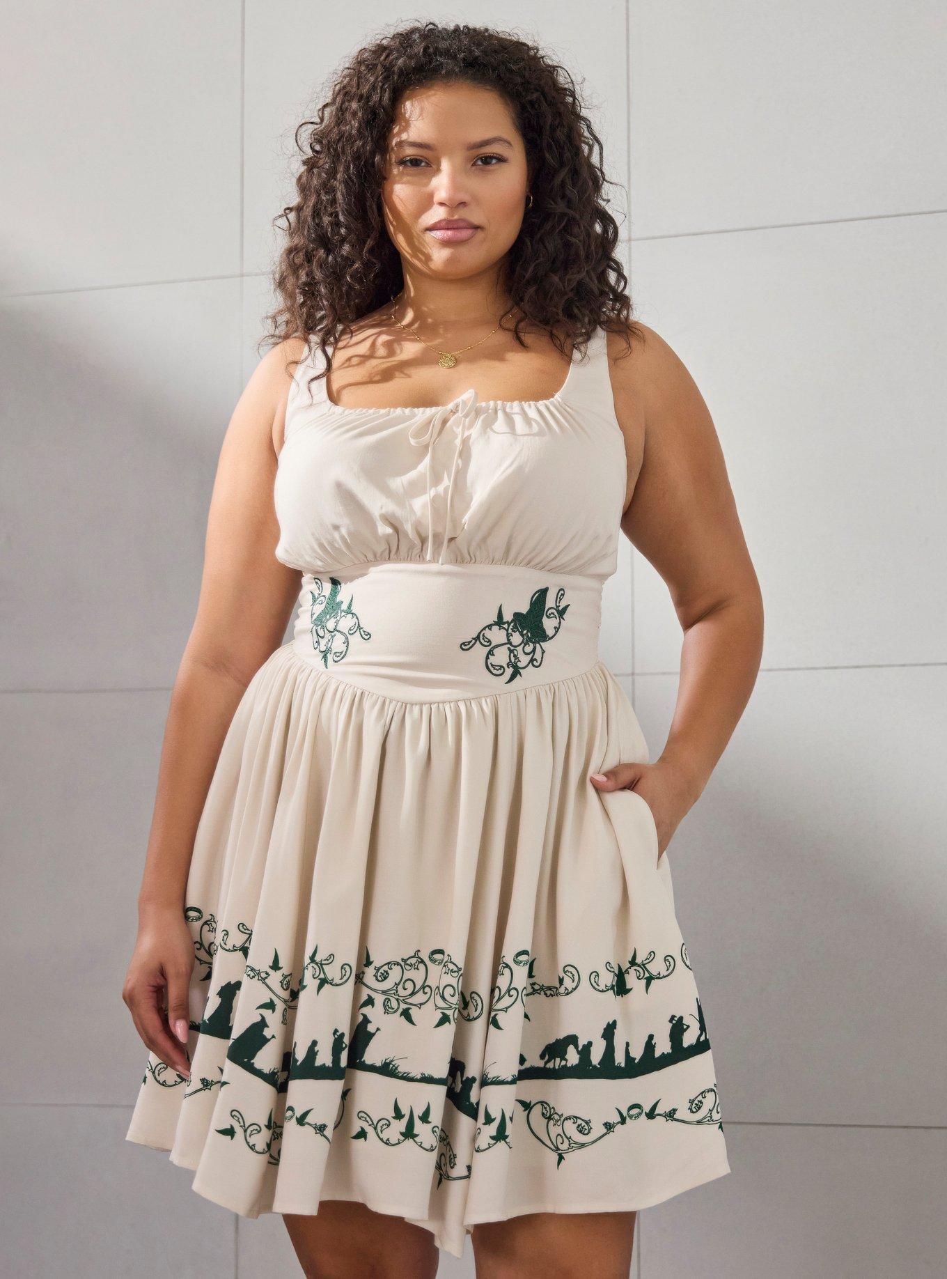 The Lord of The Rings Fellowship Silhouettes Plus Size Tank Dress, , hi-res