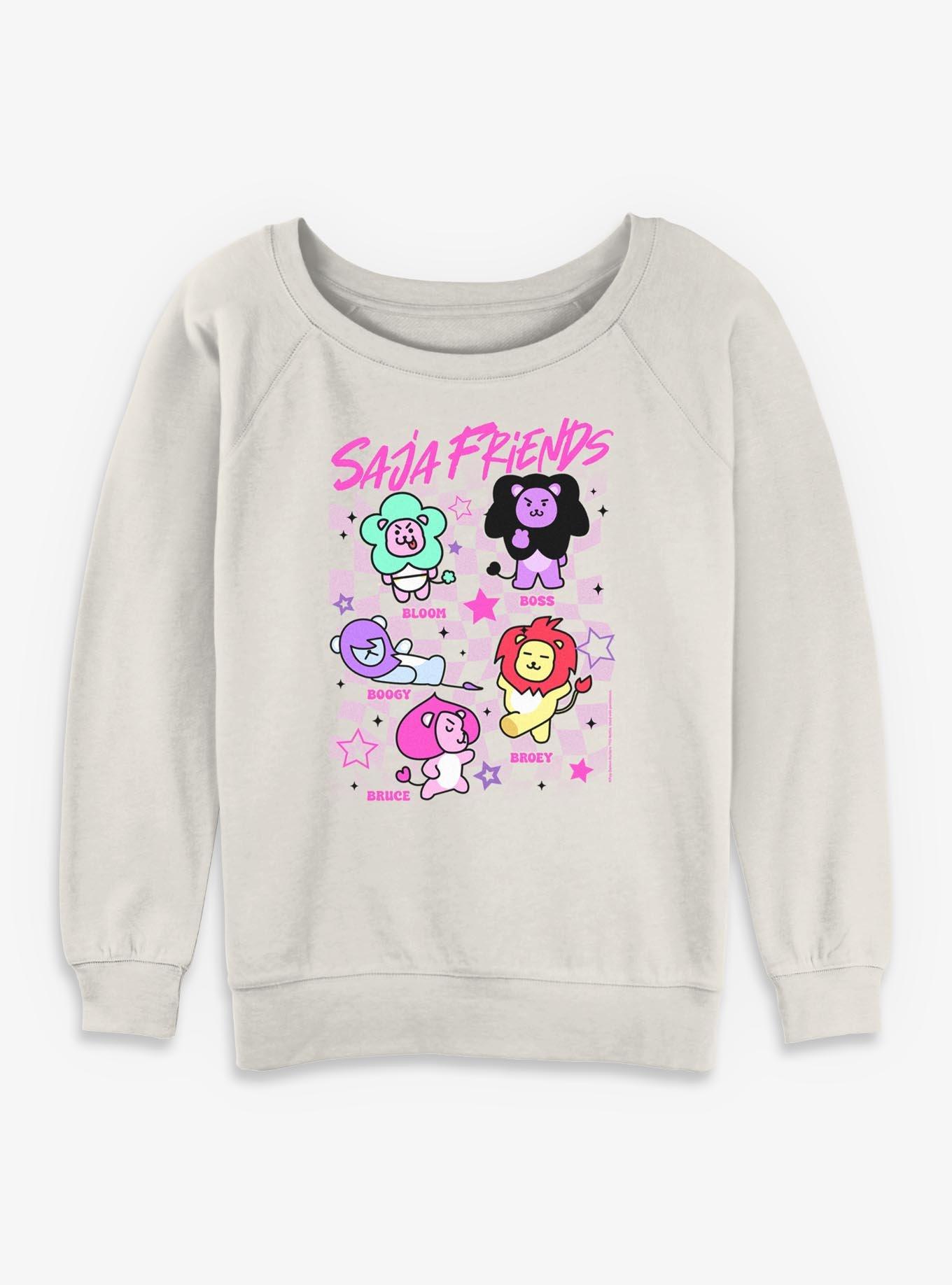 KPop Demon Hunters Saja Friends Girls Slouchy Sweatshirt