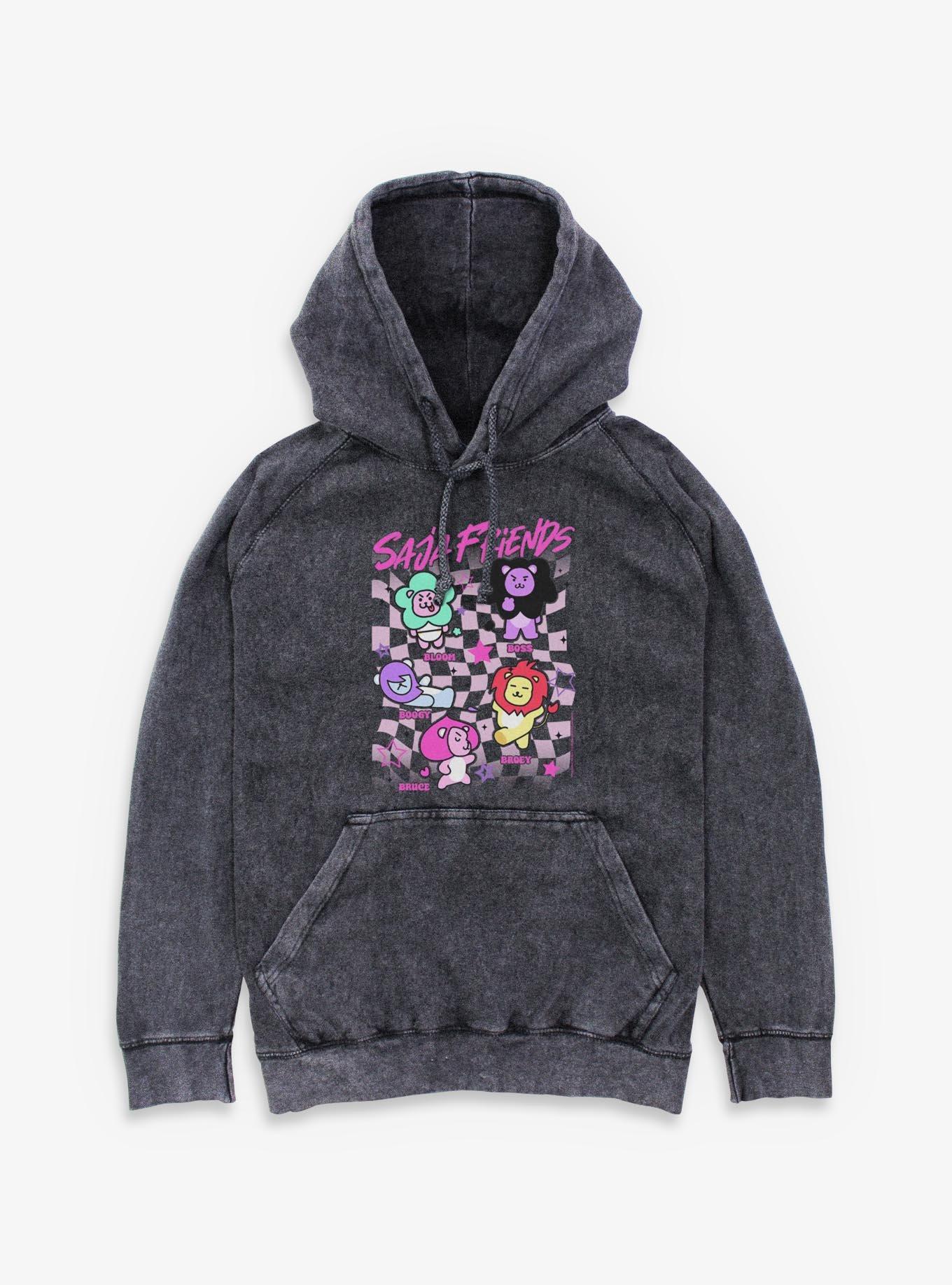 KPop Demon Hunters Saja Friends Mineral Wash Hoodie