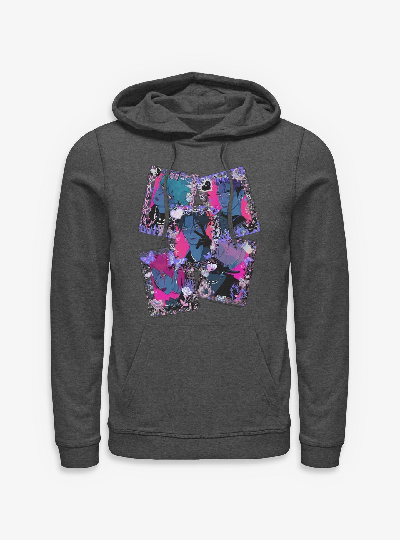 KPop Demon Hunters Saja Boys Toploader Deco Photocards Hoodie, , hi-res