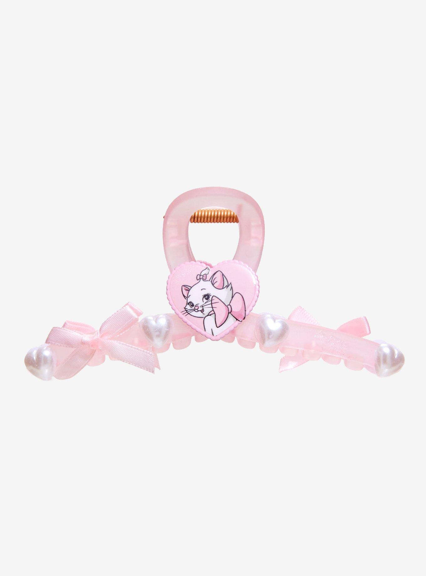 Disney The Aristocats Marie Pearl Hearts Claw Clip - BoxLunch Exclusive, , hi-res