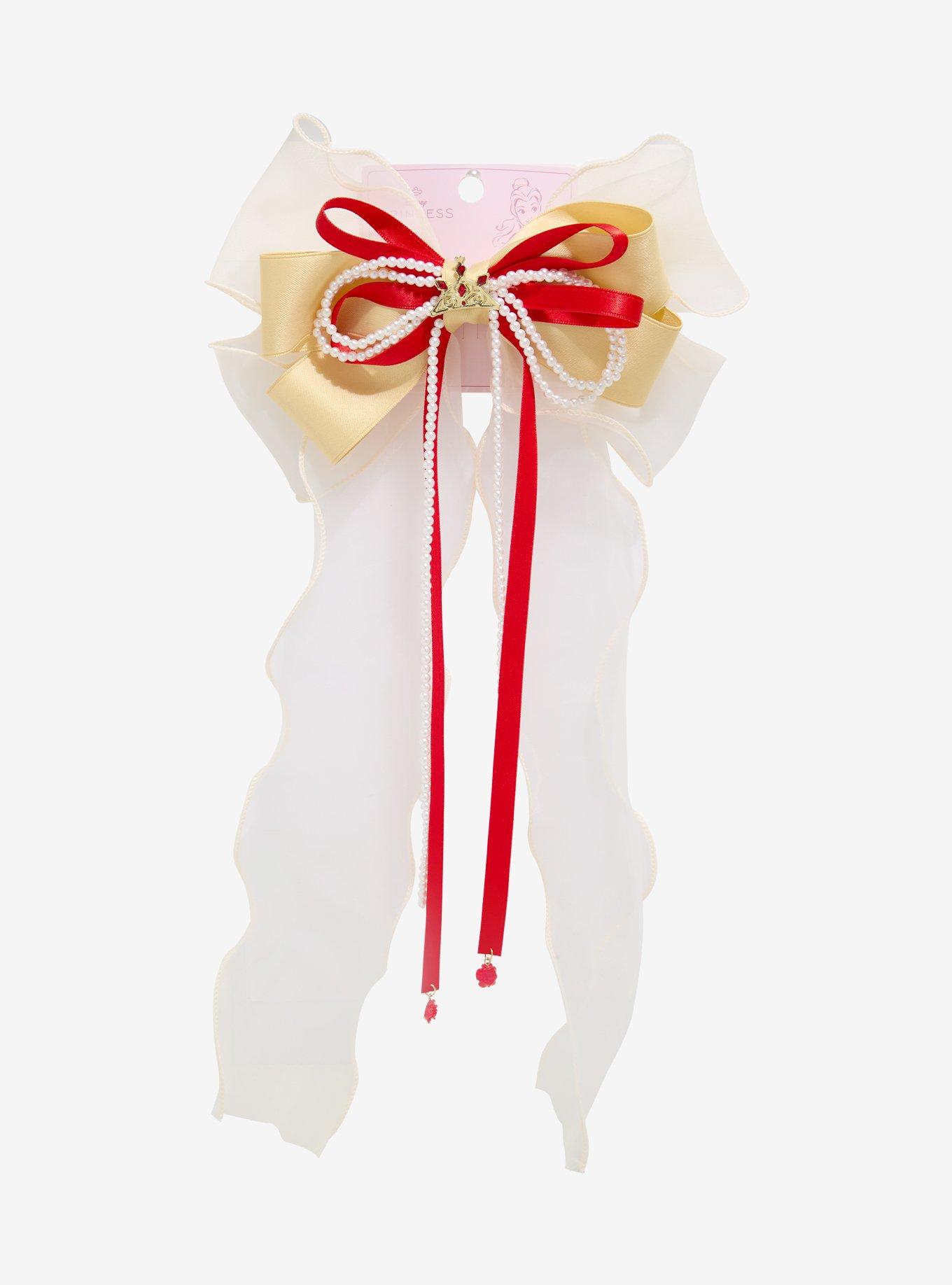 Disney Beauty and The Beast Belle Ribbon Hair Bow - BoxLunch Exclusive, , hi-res