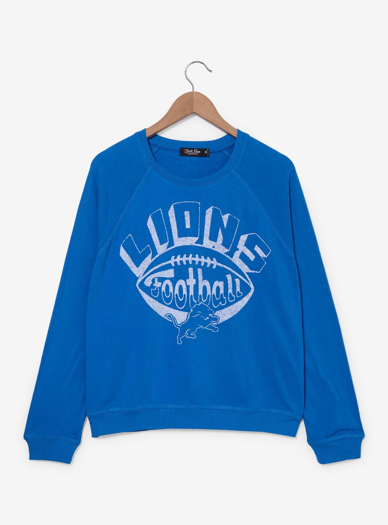 NFL Detroit Lions Football Women's Crewneck &mdash; BoxLunch Exclusive, , hi-res