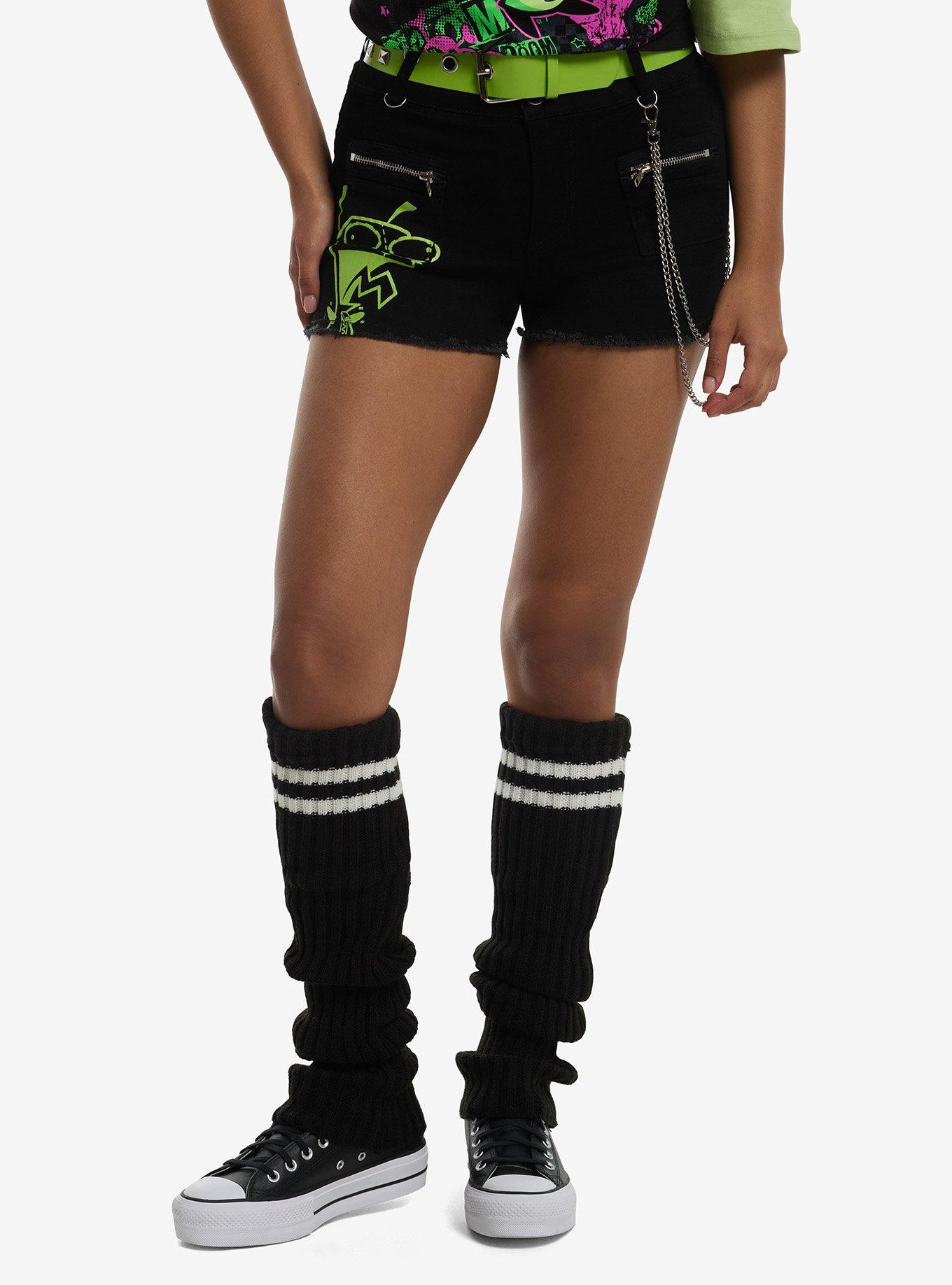 Invader Zim GIR Side Chain Belted Shorts, , hi-res