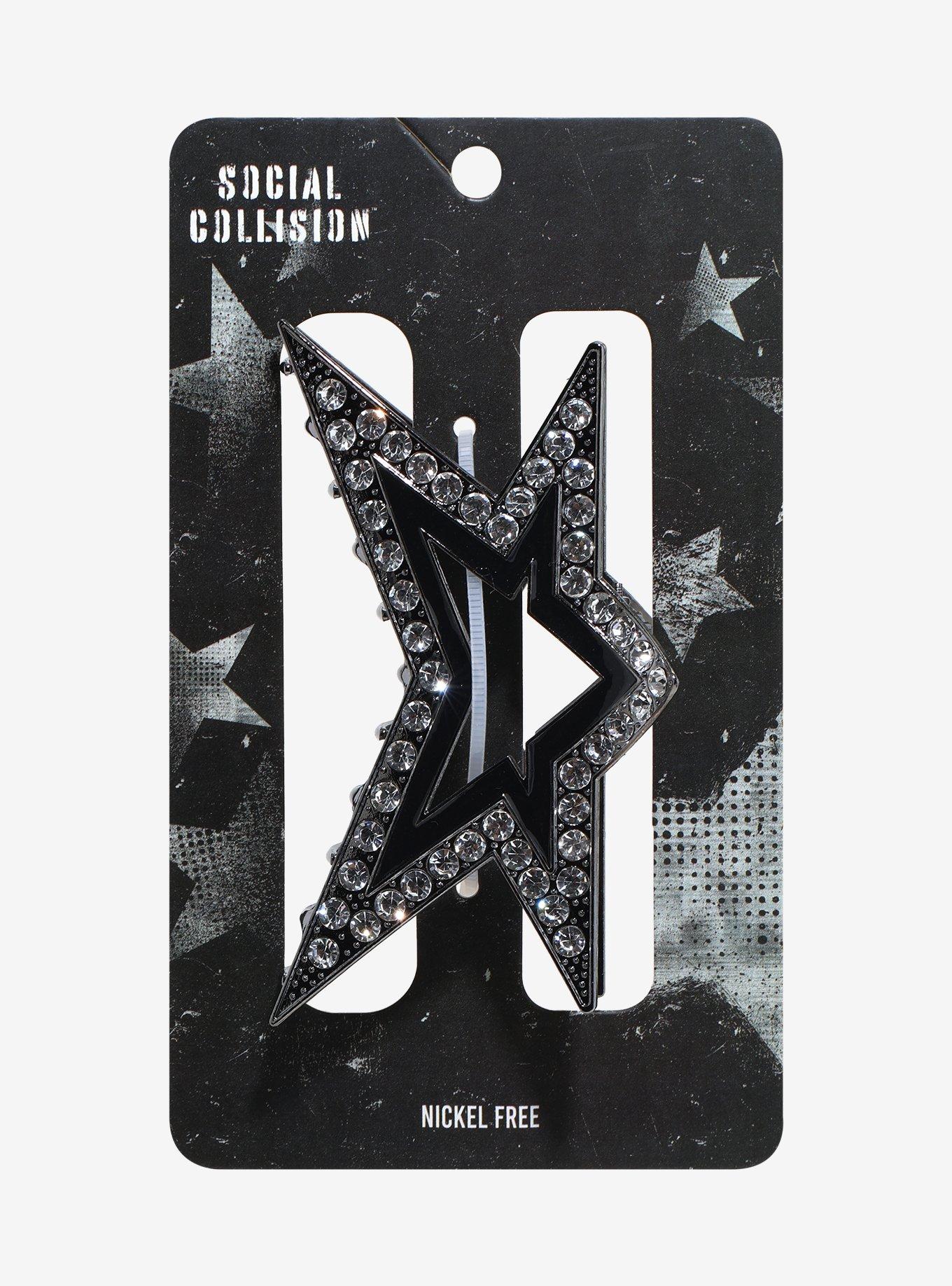 Social Collision Bling Star Claw Hair Clip, , hi-res
